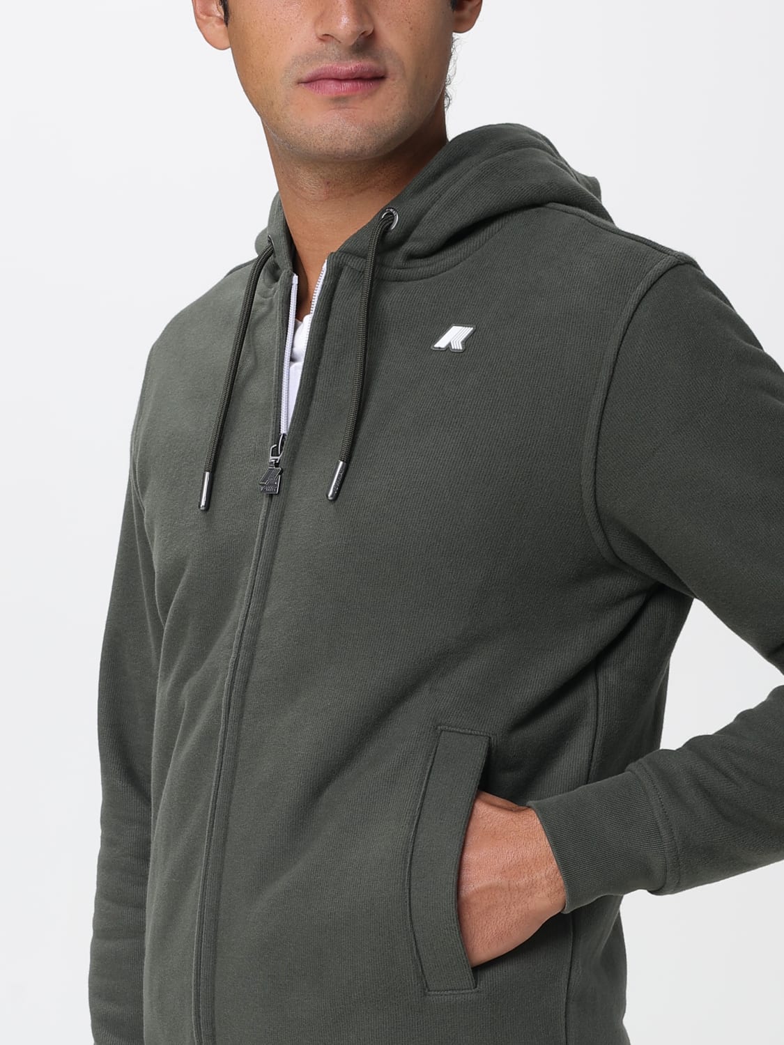 K-WAY SWEATSHIRT: Sweatshirt homme K-way, Vert Militaire - Img 4