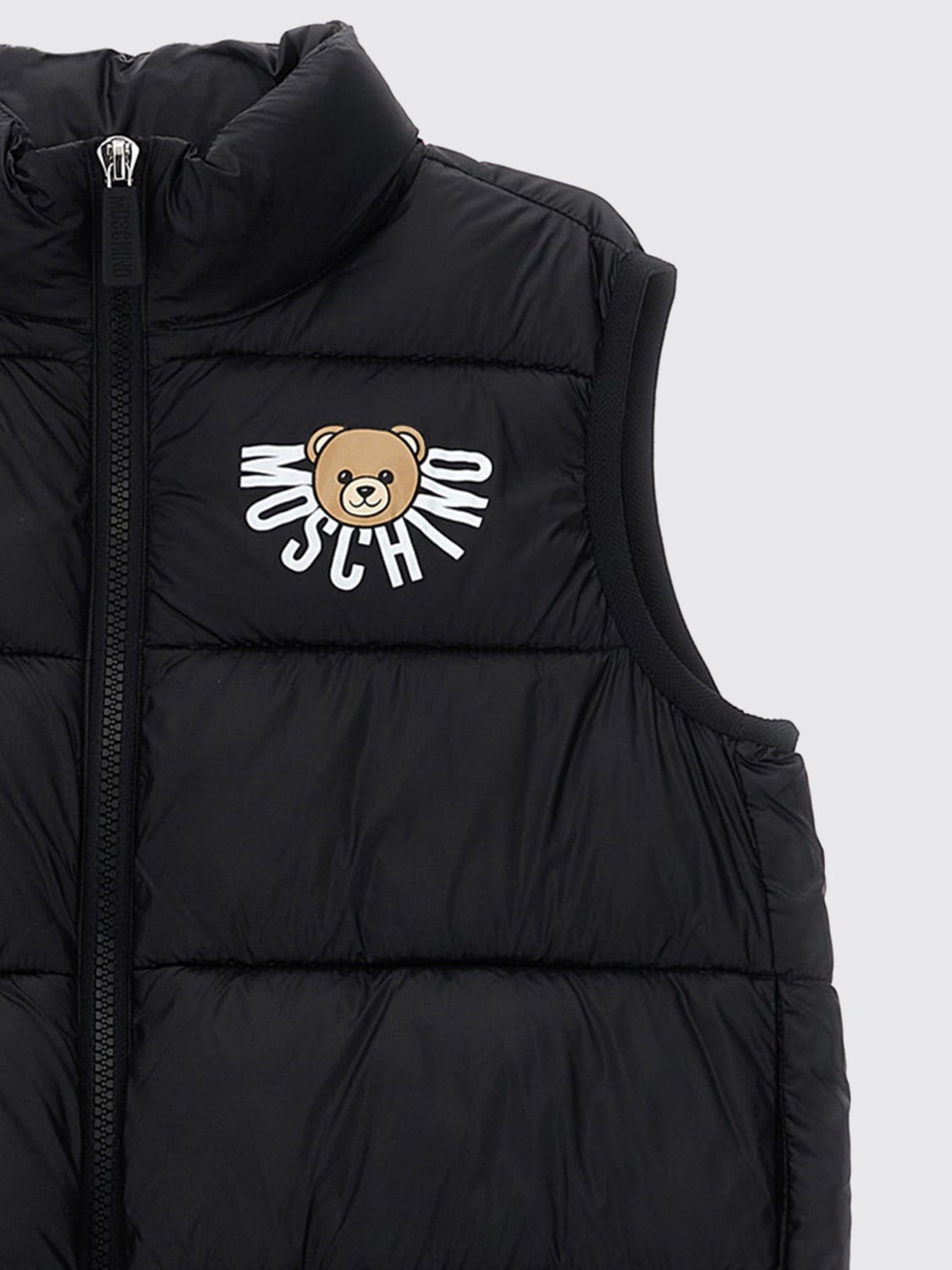 MOSCHINO WAISTCOAT: Coat kids Moschino, Black - Img 3