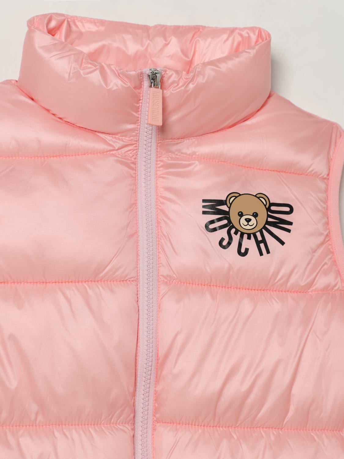 MOSCHINO WAISTCOAT: Coat kids Moschino, Pink - Img 3