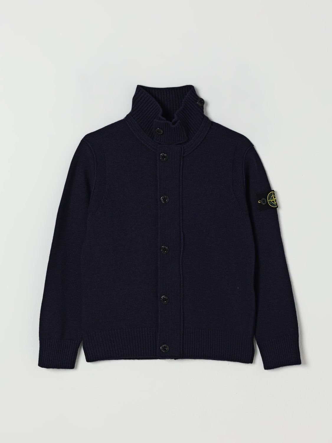 STONE ISLAND JUNIOR SWEATER: Sweater kids Stone Island Junior, Blue - Img 1