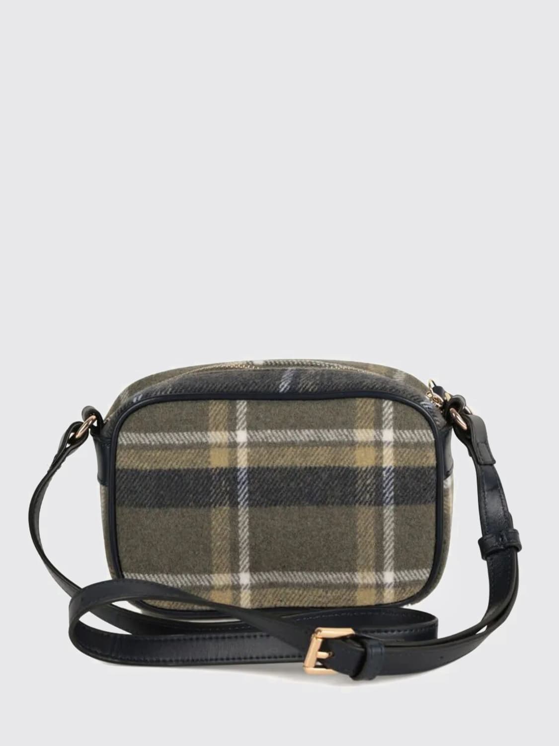 CHLOÉ BORSA: Borsa Chloé in tessuto stampa tartan , Verde - Img 2