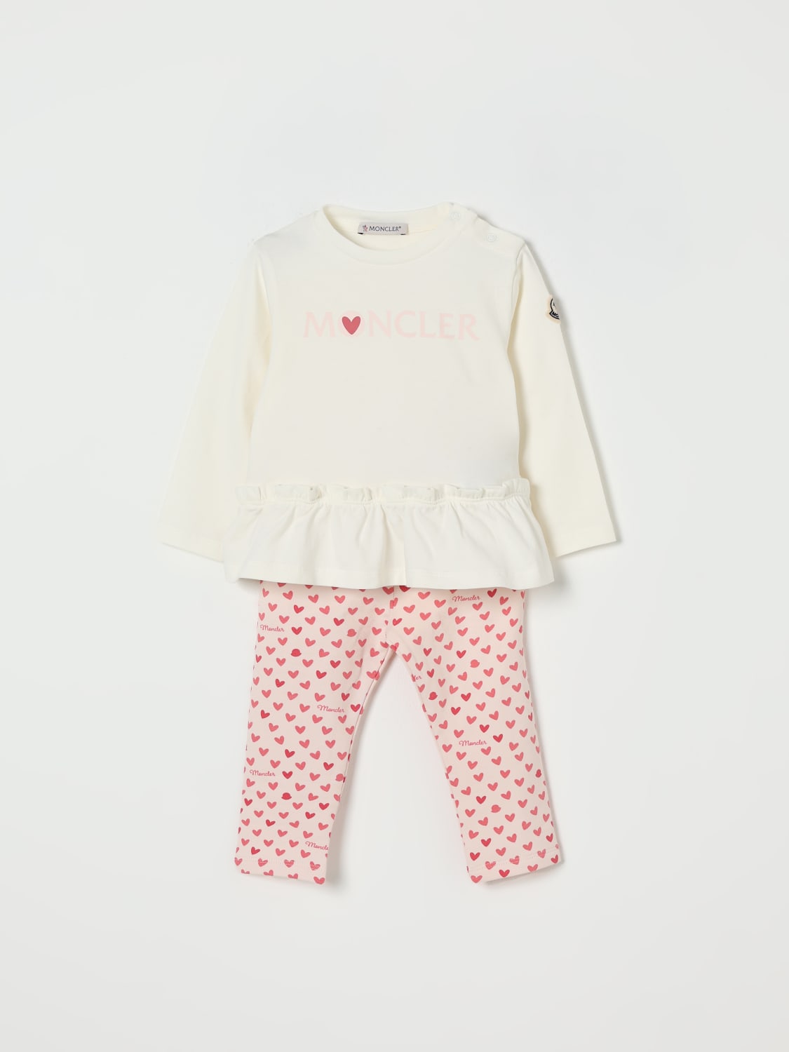 MONCLER JUMPSUIT: Tracksuits kids Moncler, White - Img 1