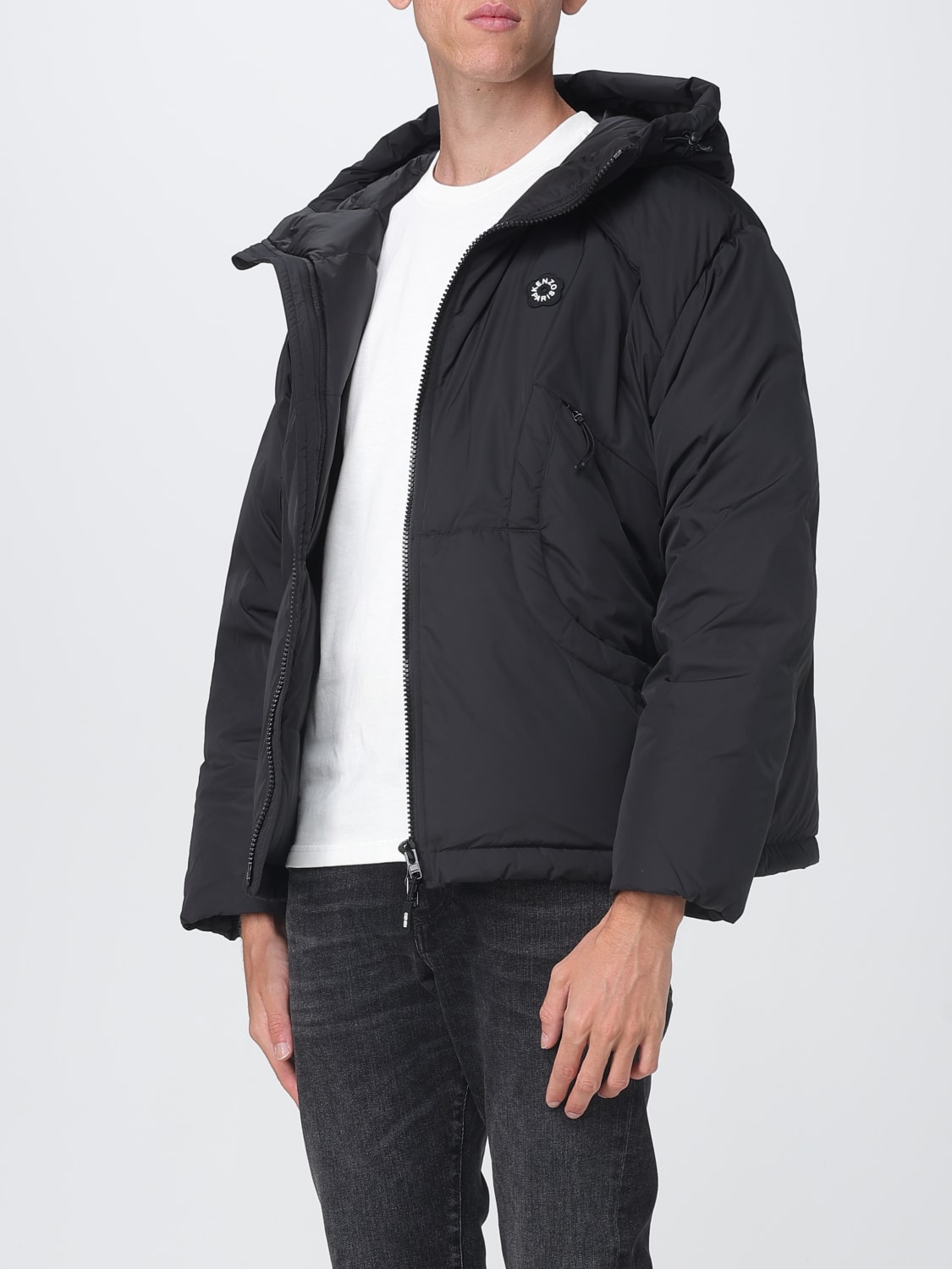 KENZO GIACCA: Piumino Kenzo in nylon imbottito , Nero - Img 3