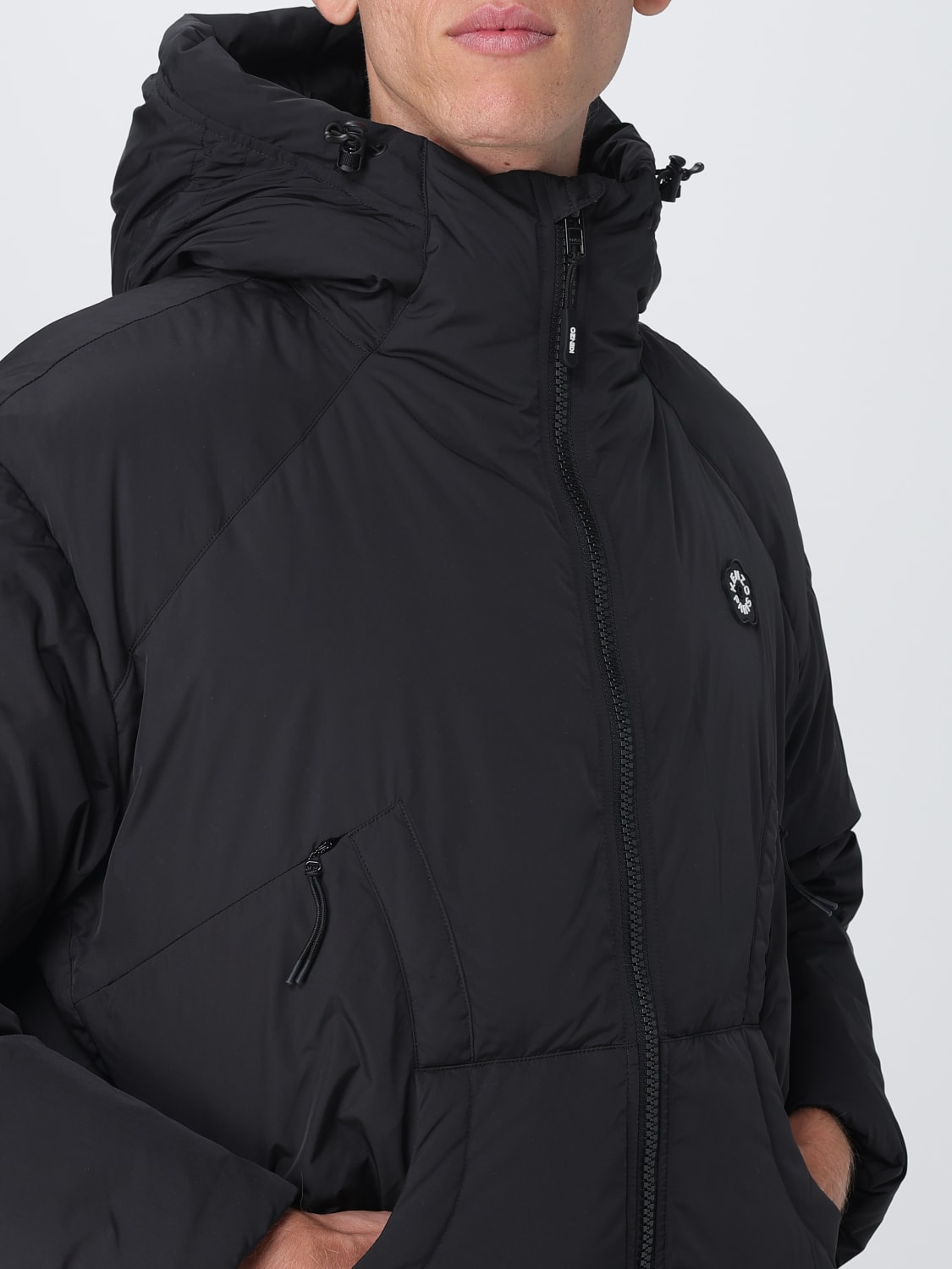 KENZO GIACCA: Piumino Kenzo in nylon imbottito , Nero - Img 4