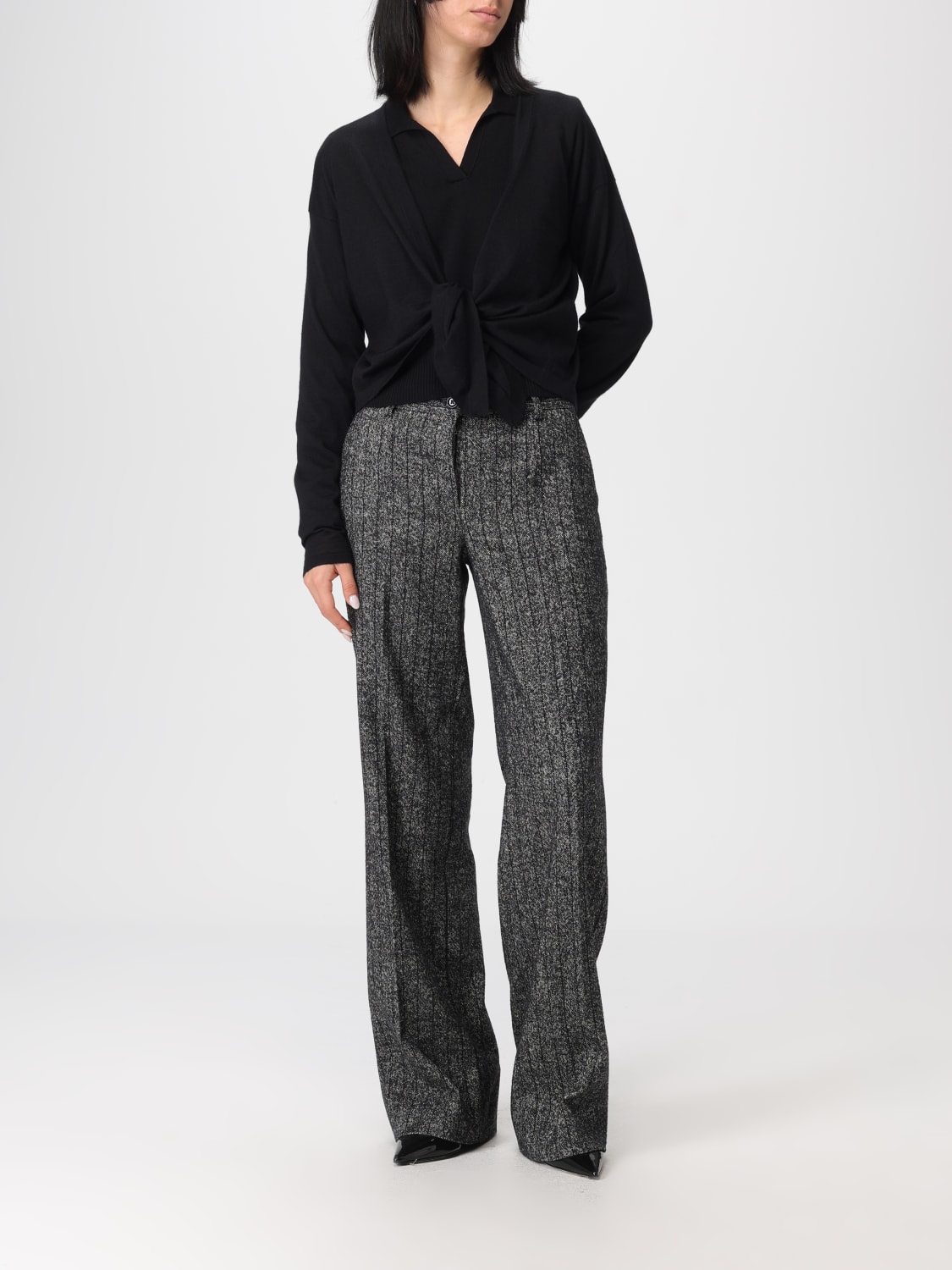 DOLCE & GABBANA MAGLIA: Cardigan in cashmere basic Dolce & Gabbana, Nero - Img 2