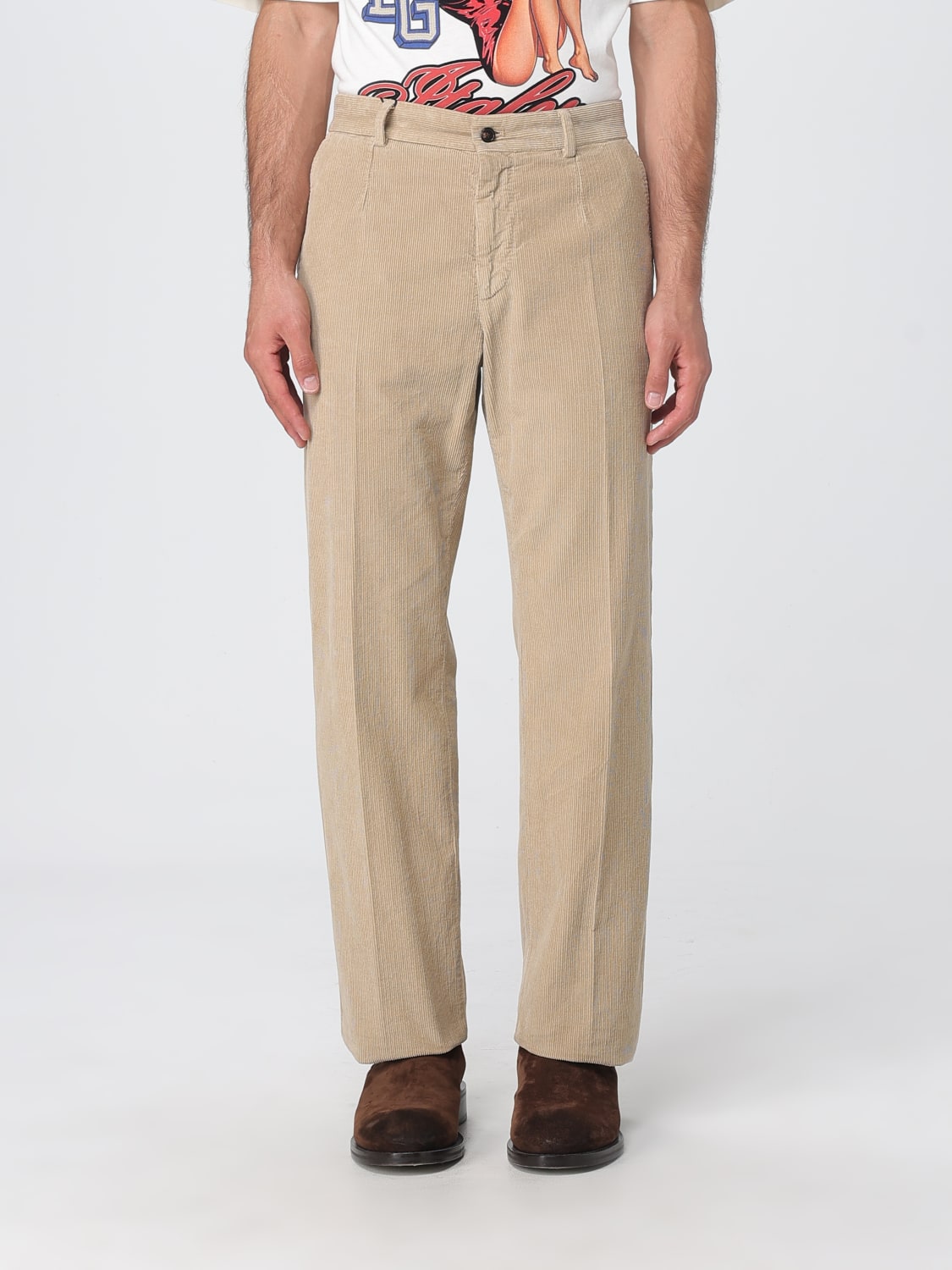 DOLCE & GABBANA PANTS: Pants men Dolce & Gabbana, Beige - Img 1