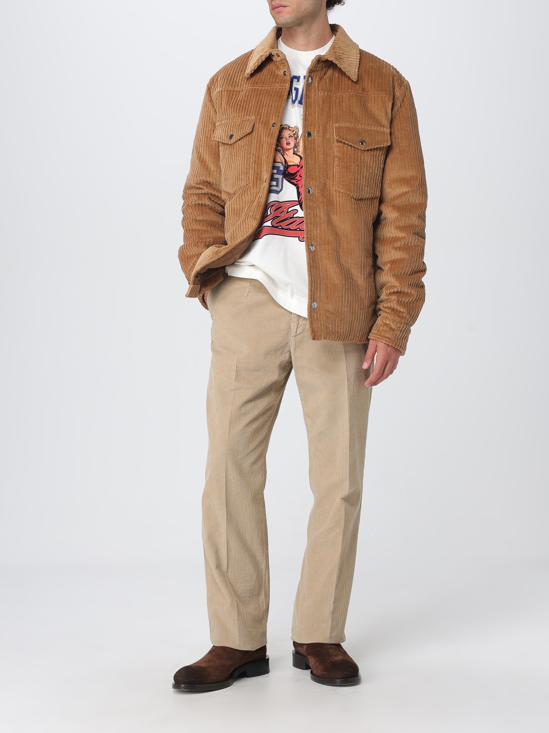 DOLCE & GABBANA PANTS: Pants men Dolce & Gabbana, Beige - Img 2