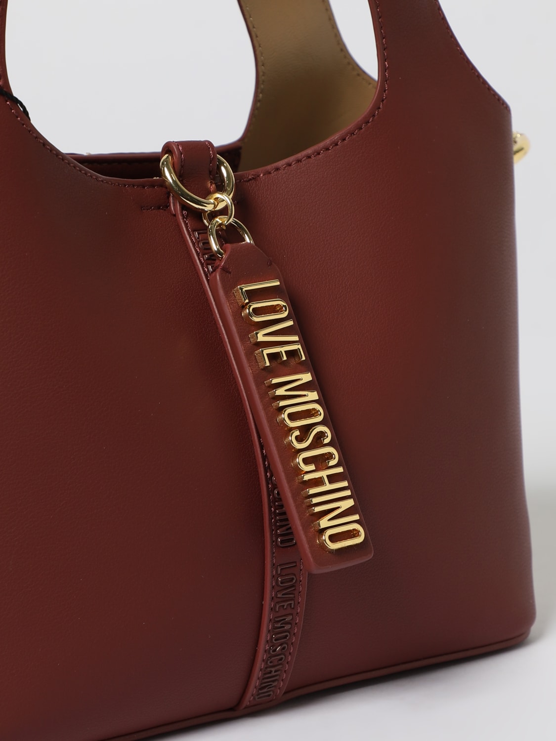 LOVE MOSCHINO HANDTASCHE: Handtasche damen Love Moschino, Weinrot - Img 3
