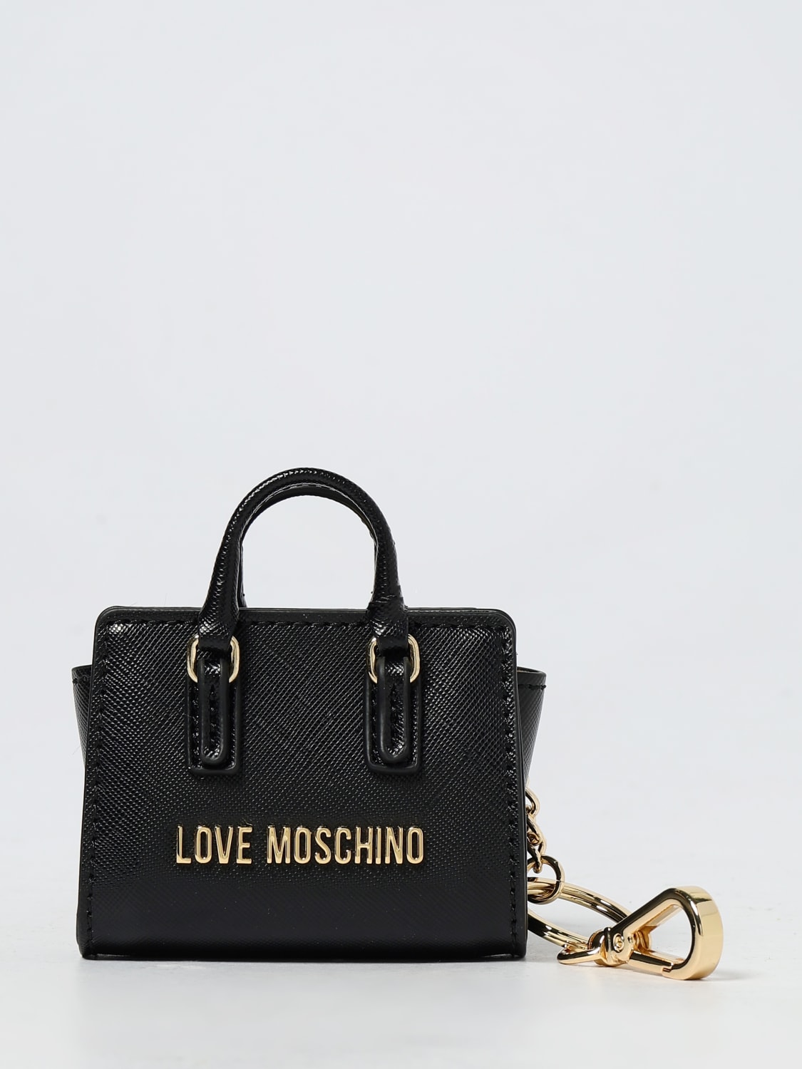 LOVE MOSCHINO KEY CHAIN: Key chain woman Love Moschino, Black - Img 1