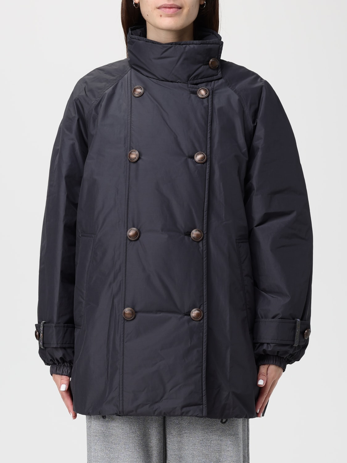 BRUNELLO CUCINELLI VESTE: Veste femme Brunello Cucinelli, Gris - Img 1