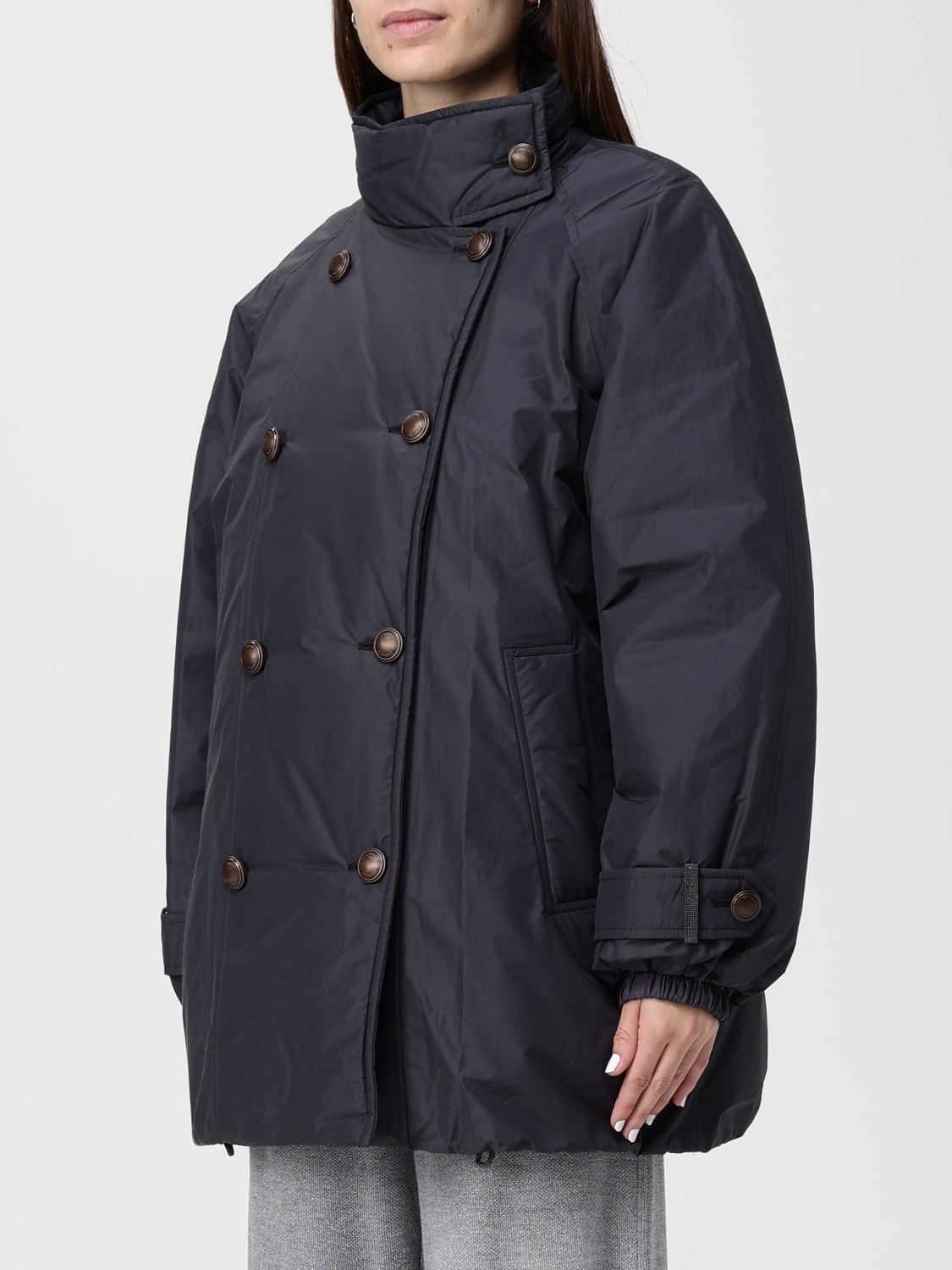 BRUNELLO CUCINELLI VESTE: Veste femme Brunello Cucinelli, Gris - Img 4