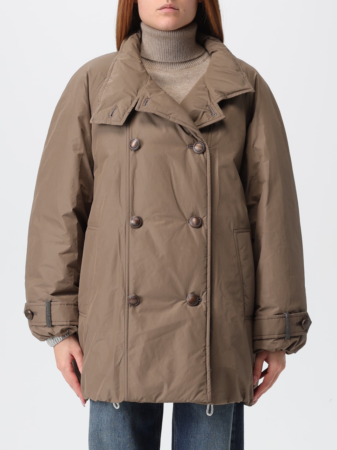 BRUNELLO CUCINELLI VESTE: Veste femme Brunello Cucinelli, Beige - Img 1