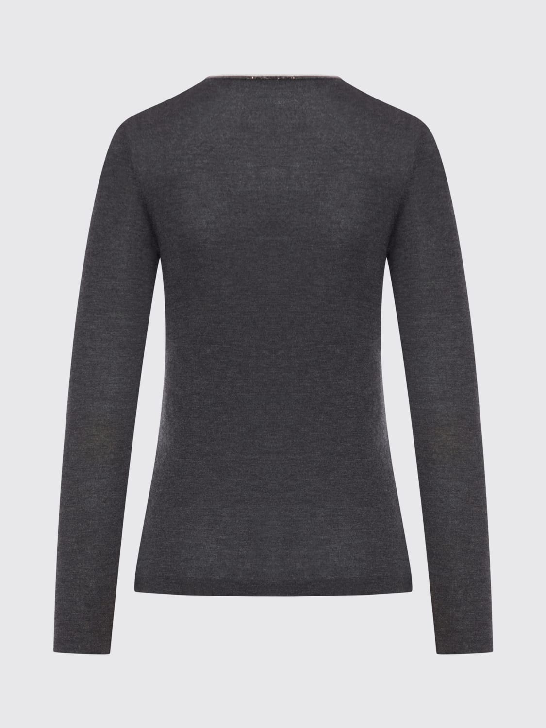 BRUNELLO CUCINELLI PULL: Pull femme Brunello Cucinelli, Gris - Img 2