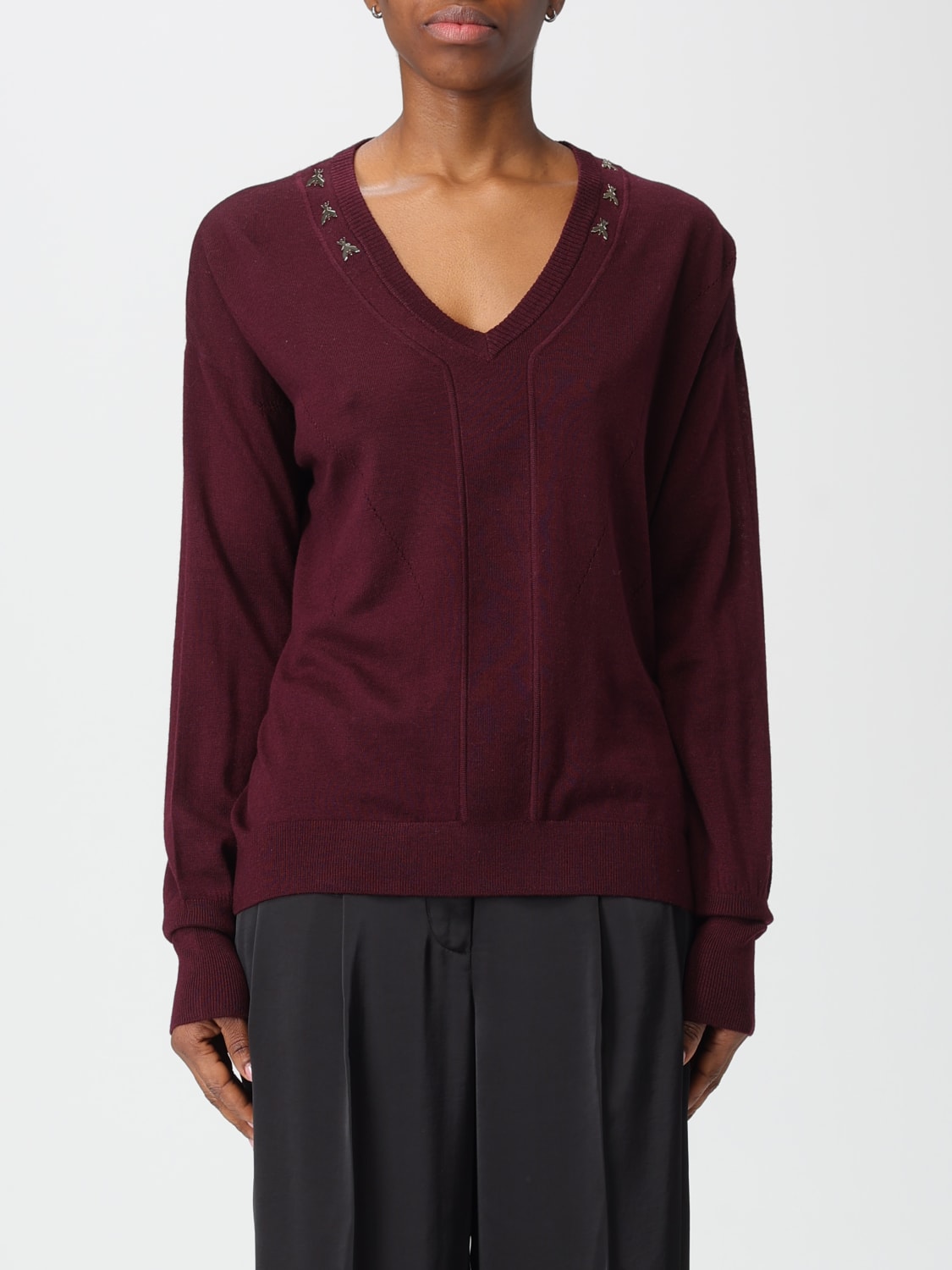 PATRIZIA PEPE SWEATER: Sweater woman Patrizia Pepe, Violet - Img 1