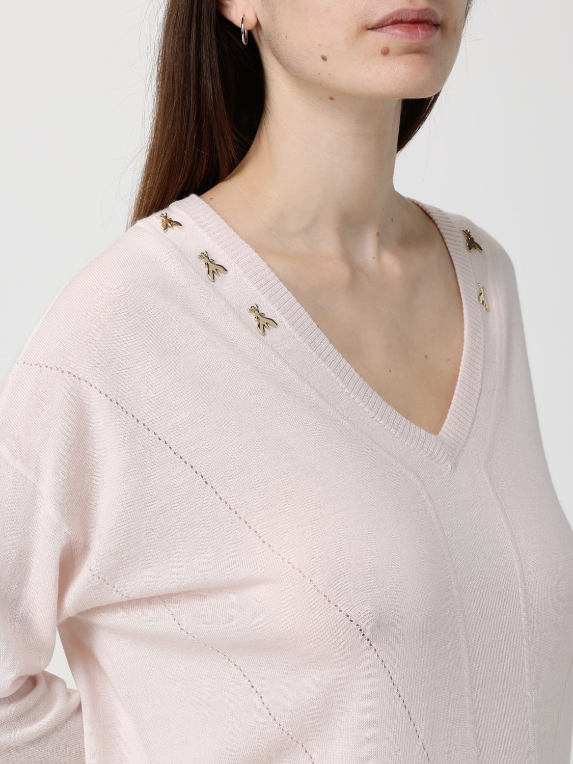 PATRIZIA PEPE PULLOVER: Pullover damen Patrizia Pepe, Peach - Img 3