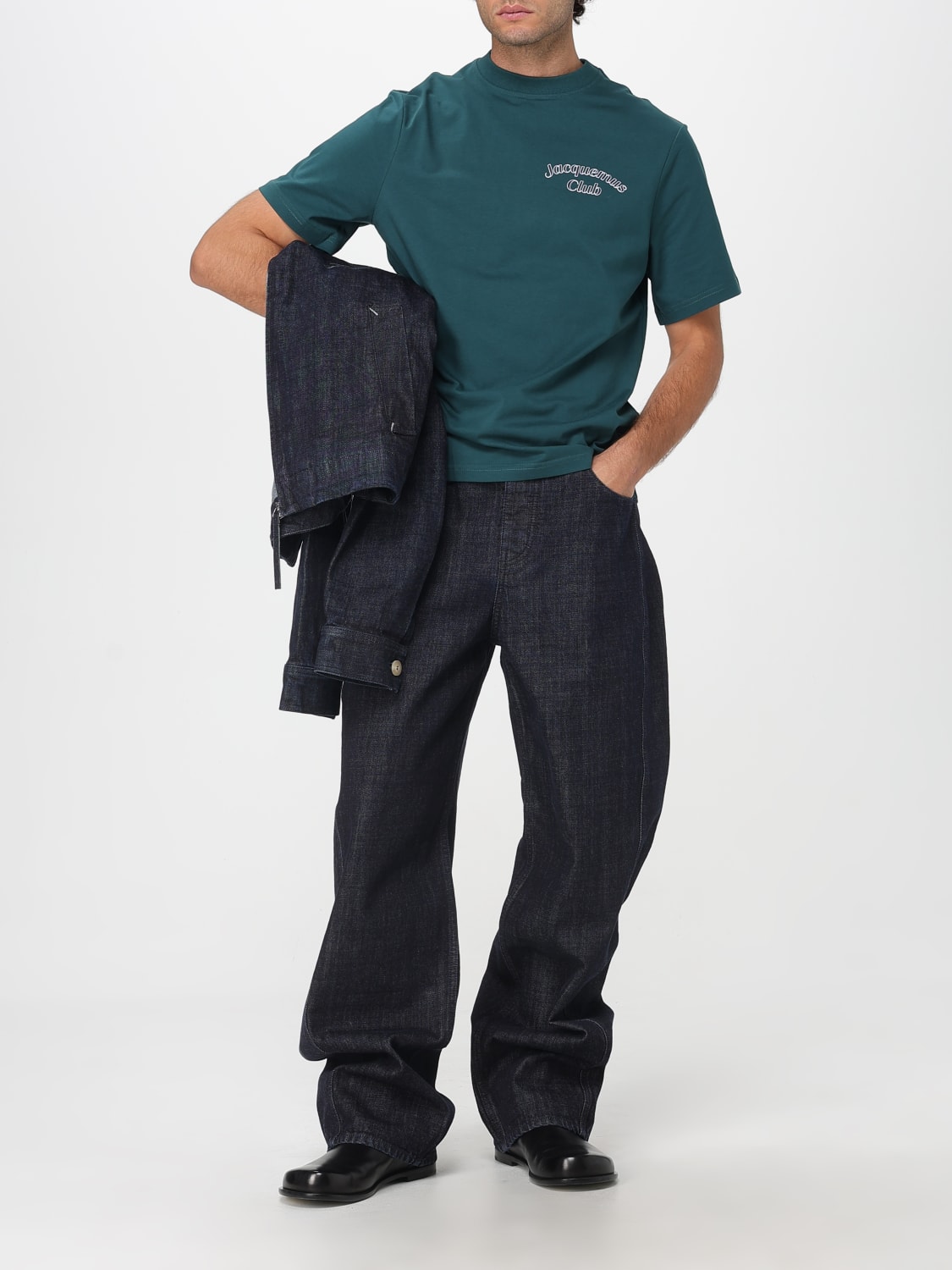 JACQUEMUS JEANS: Jeans men Jacquemus, Blue - Img 2