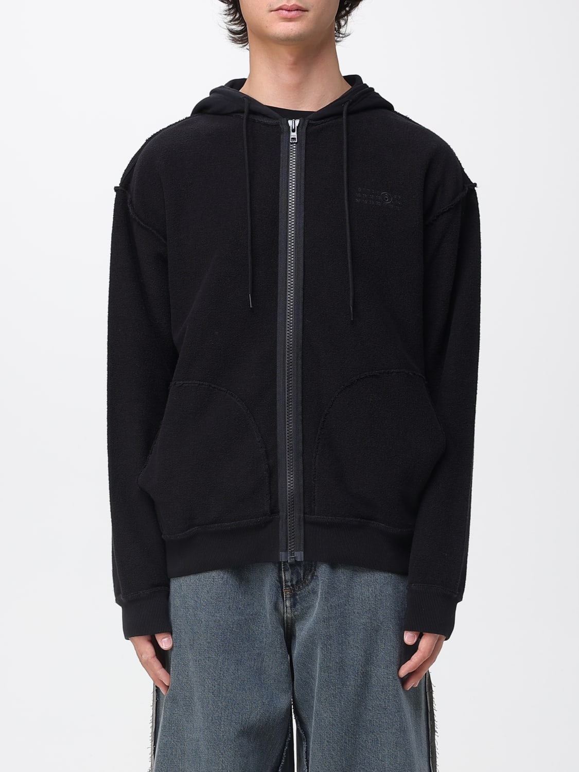 MM6 MAISON MARGIELA SWEATSHIRT: Pullover herren Mm6 Maison Margiela, Schwarz - Img 1