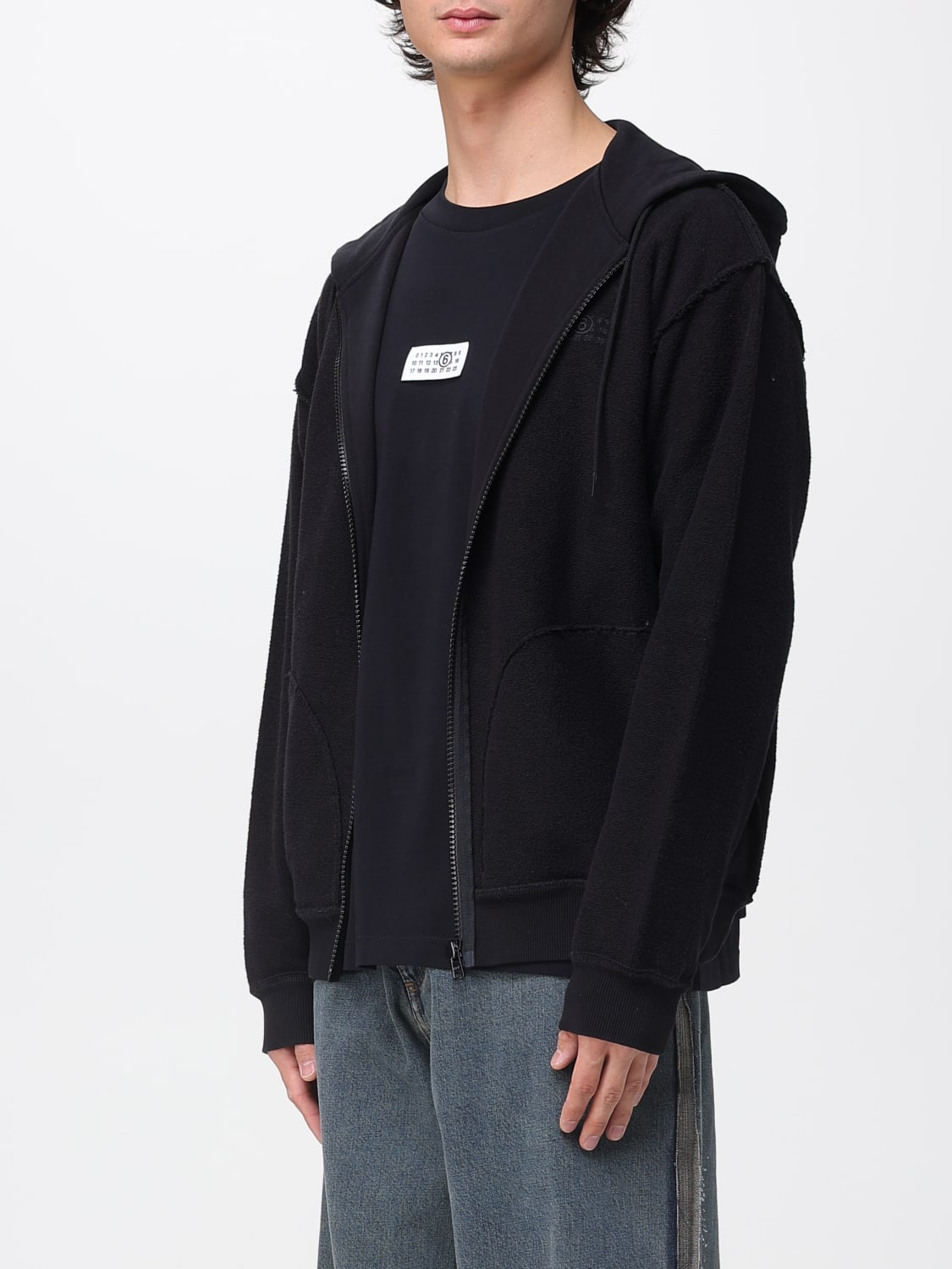 MM6 MAISON MARGIELA SWEATSHIRT: Pullover herren Mm6 Maison Margiela, Schwarz - Img 4