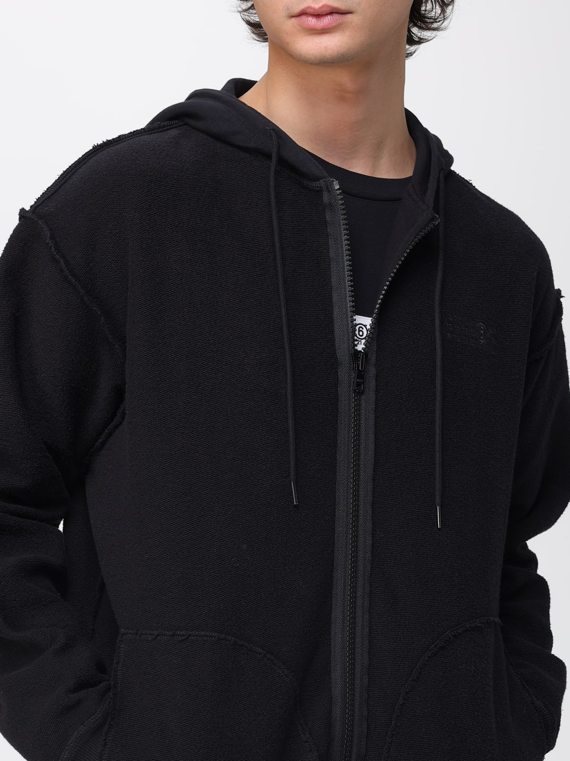 MM6 MAISON MARGIELA SWEATSHIRT: Pullover herren Mm6 Maison Margiela, Schwarz - Img 5