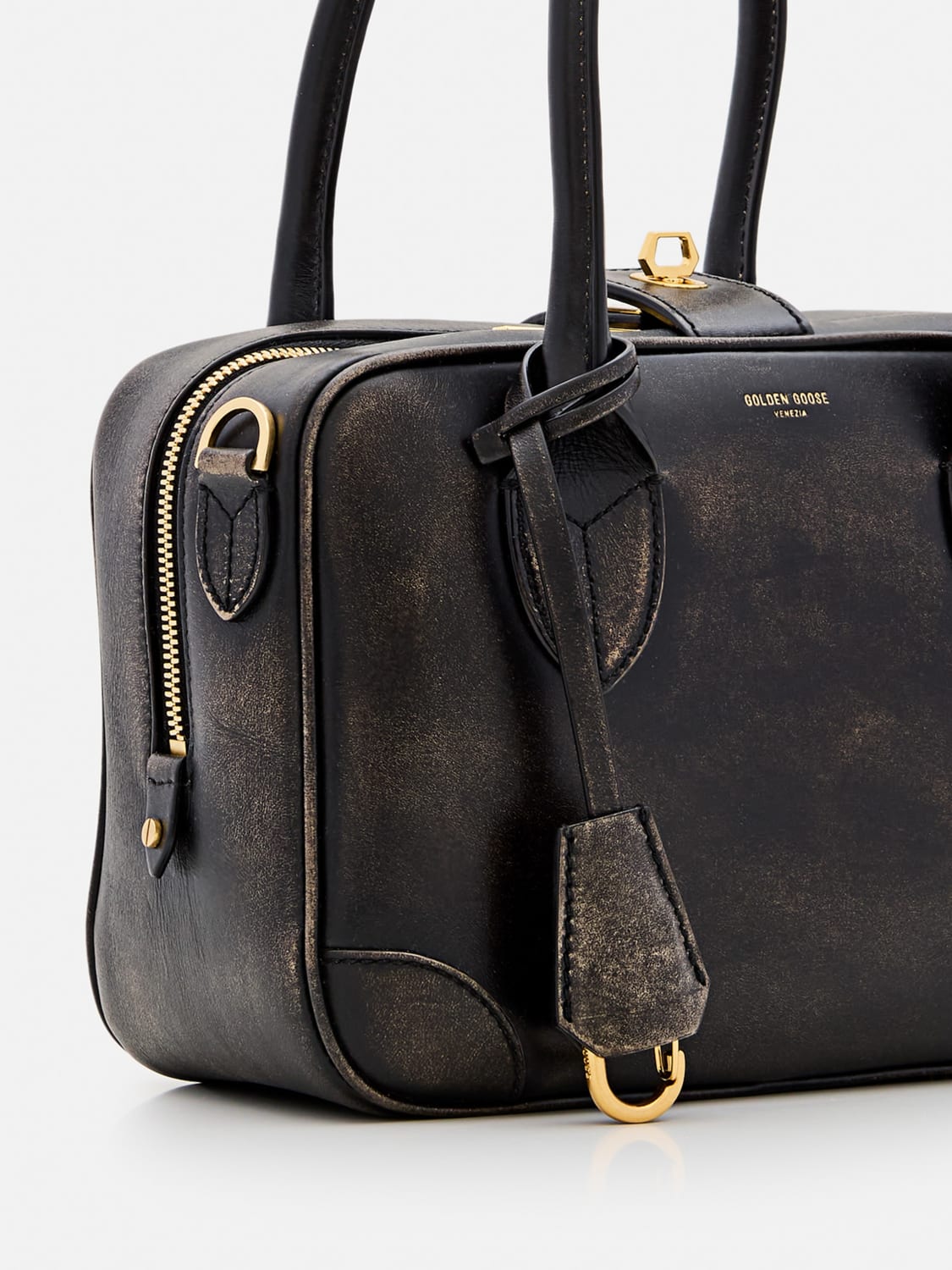 GOLDEN GOOSE HANDBAG: Shoulder bag woman Golden Goose, Black - Img 3