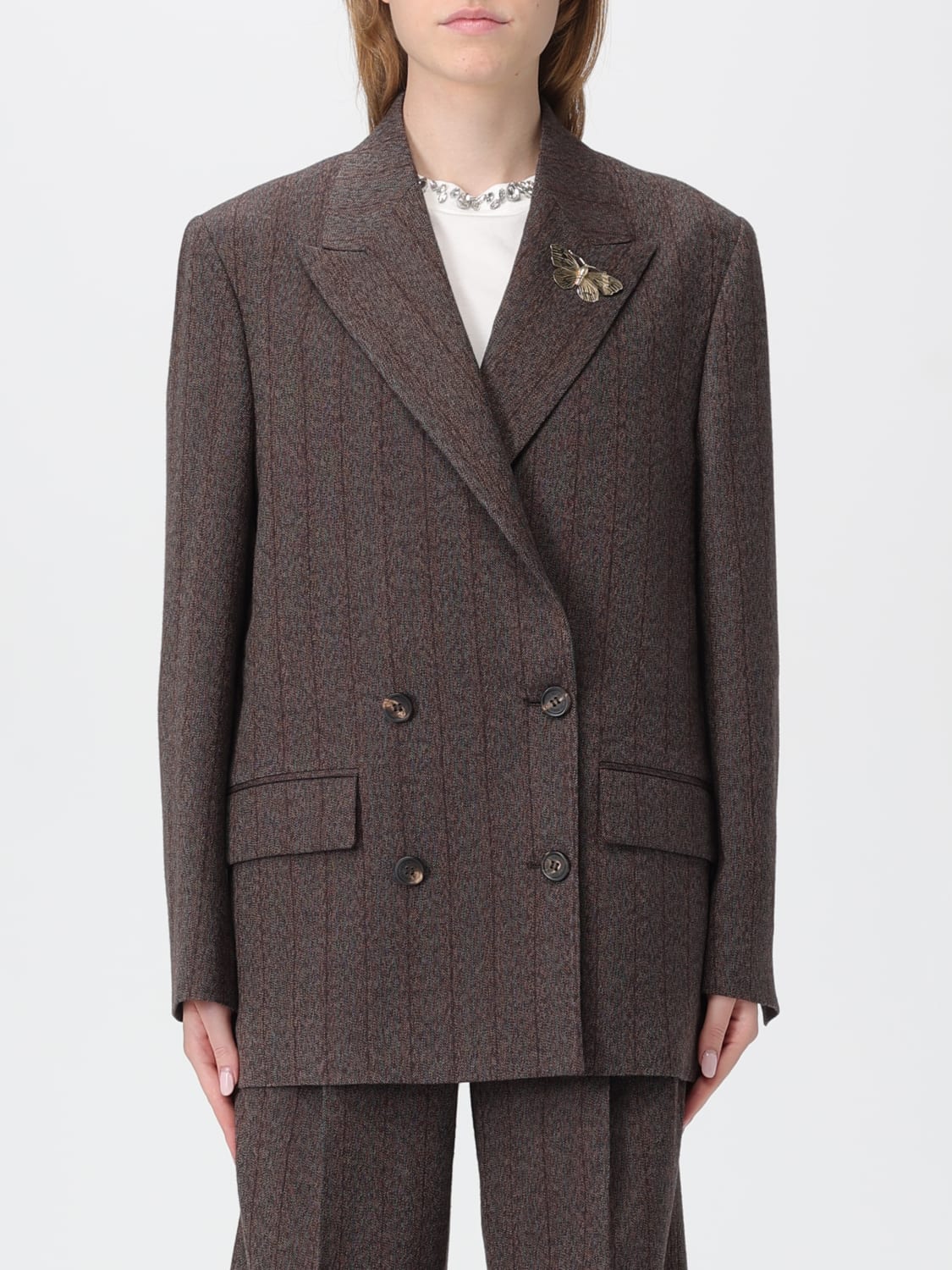 GOLDEN GOOSE JACKET: Jacket woman Golden Goose, Brown - Img 1