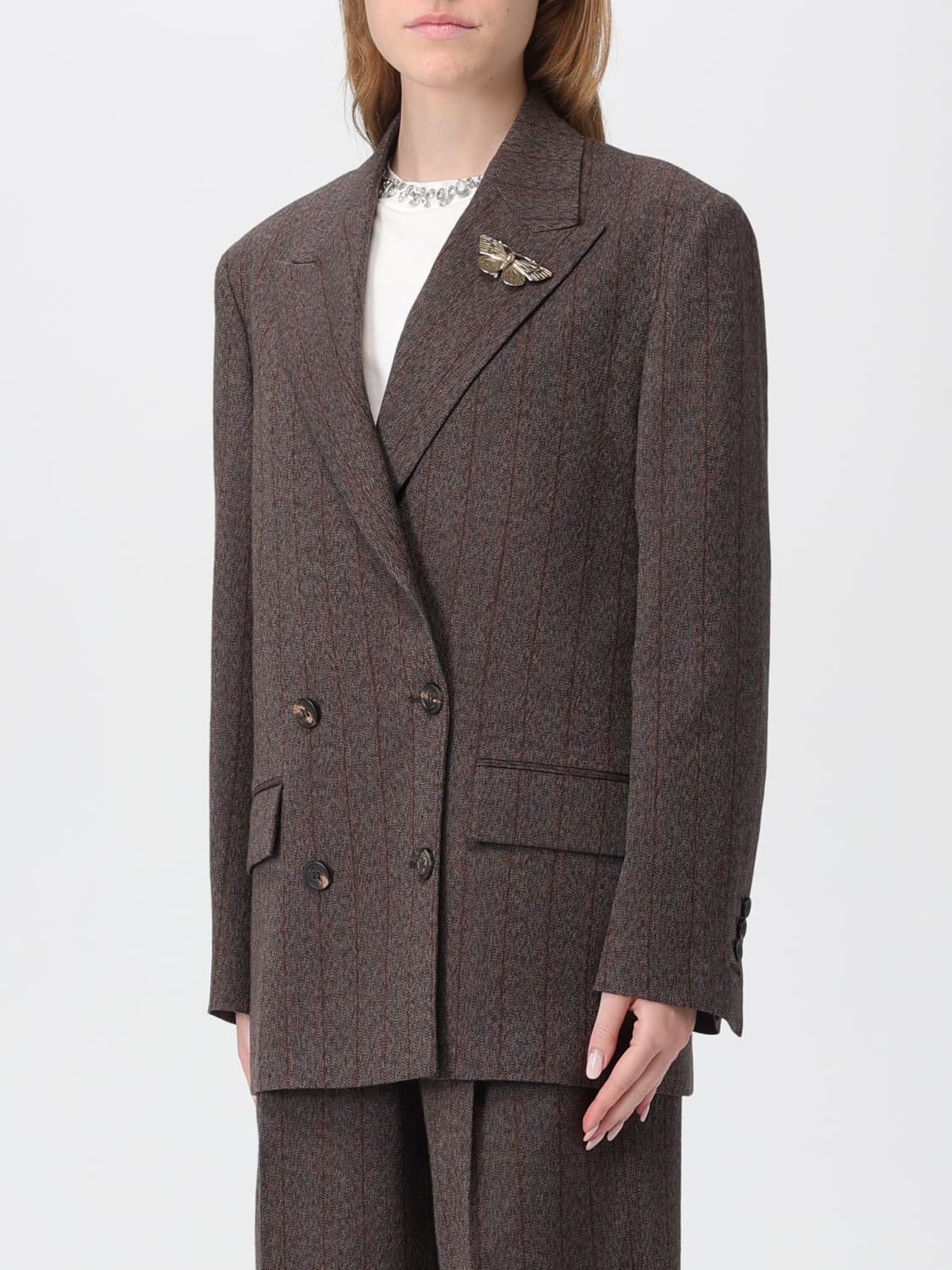 GOLDEN GOOSE JACKET: Jacket woman Golden Goose, Brown - Img 4