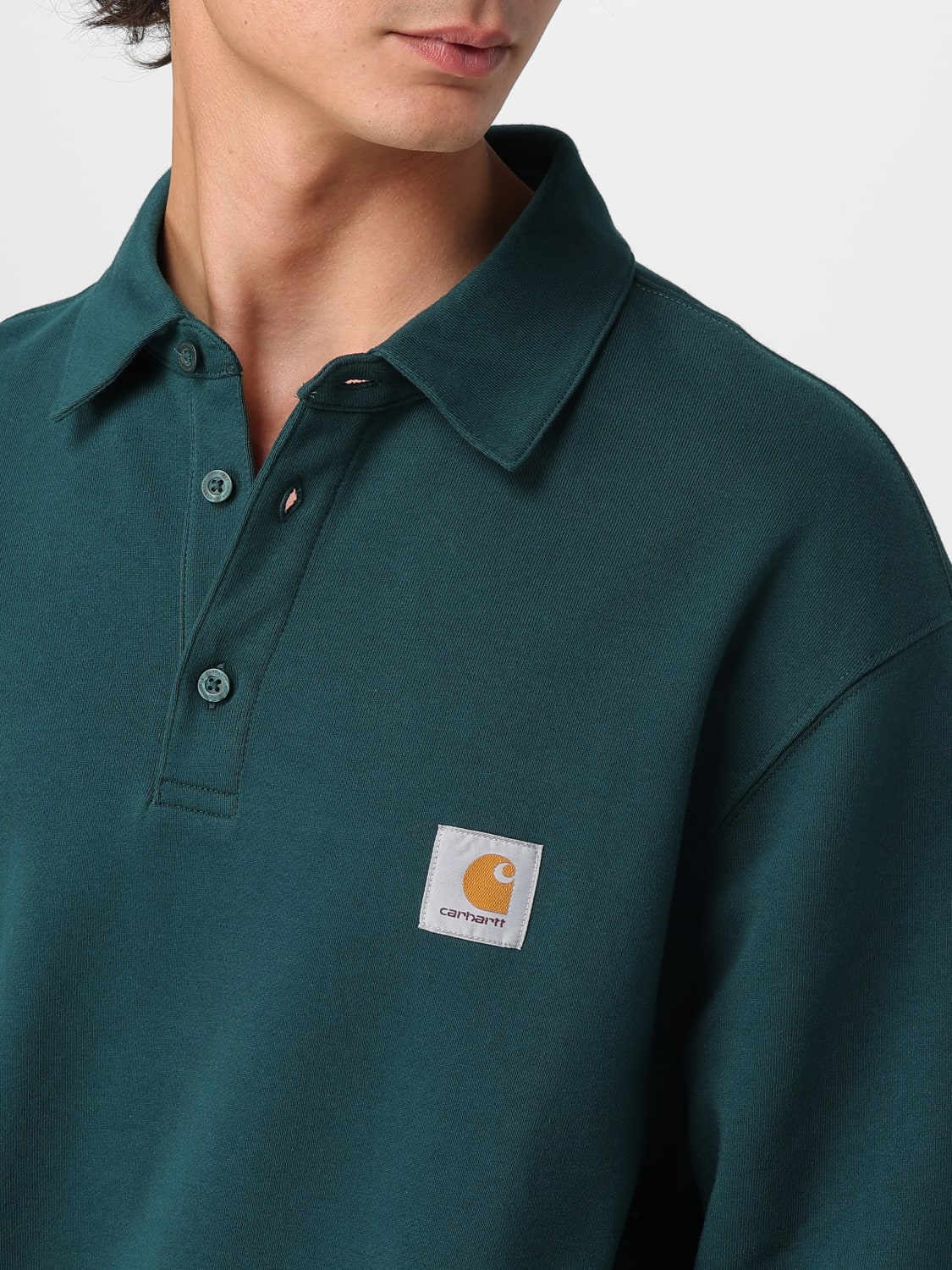 CARHARTT WIP POLO SHIRT: T-shirt men Carhartt Wip, Green - Img 4