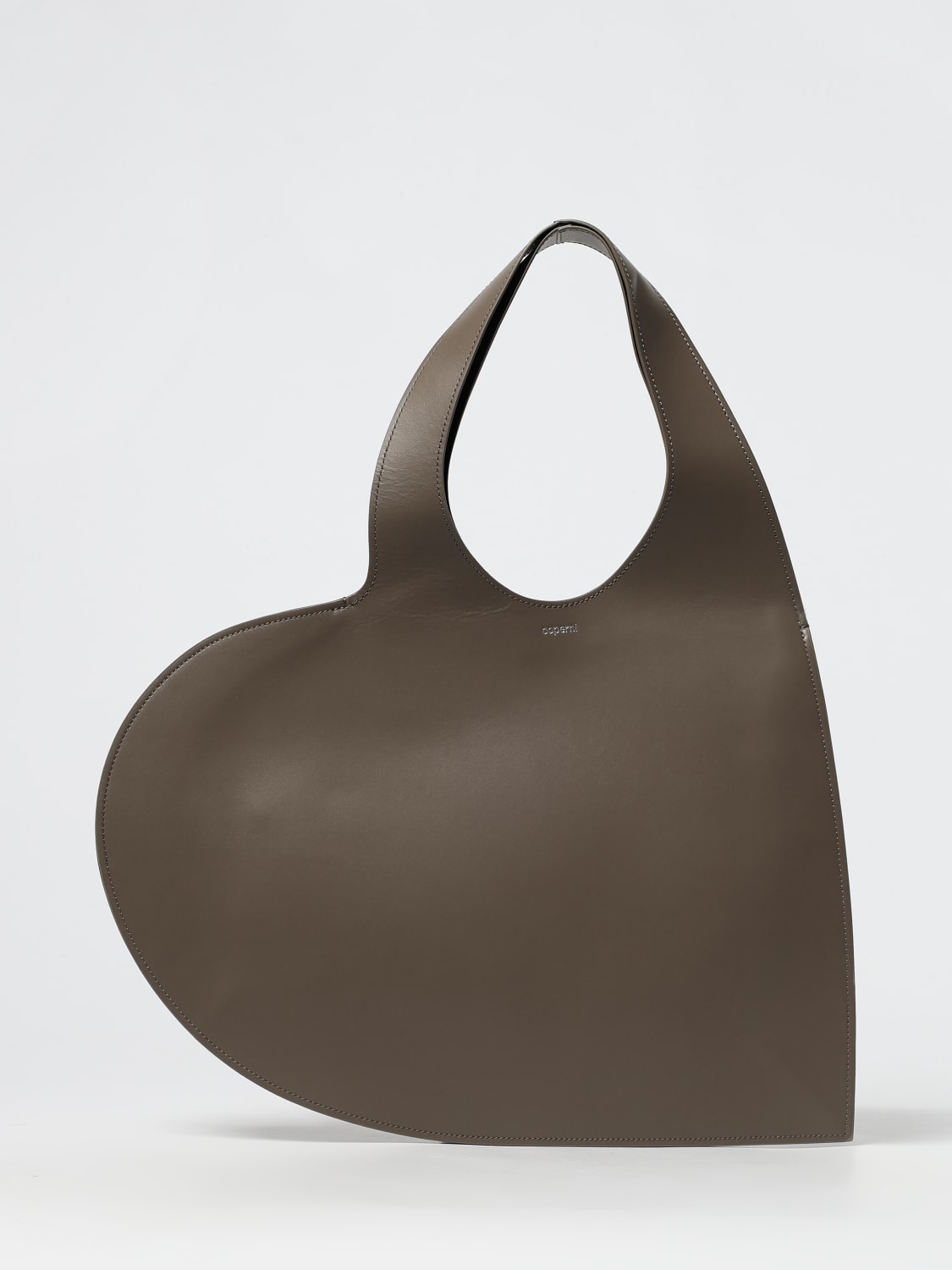 COPERNI BORSA TOTE: Borsa Tote Heart Coperni in pelle , Marrone - Img 1