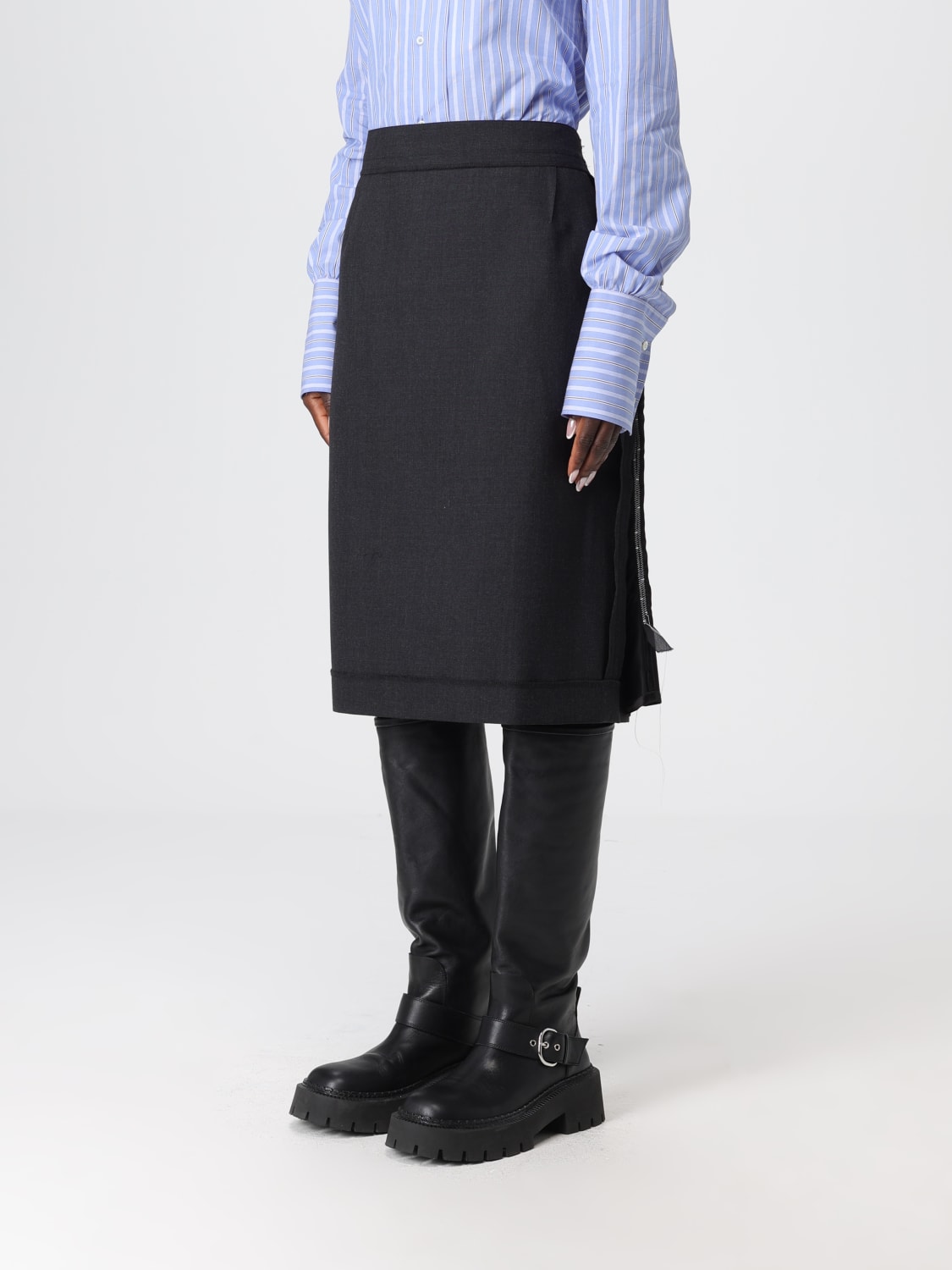 MAISON MARGIELA JUPE: Jupe femme Maison Margiela, Gris - Img 4