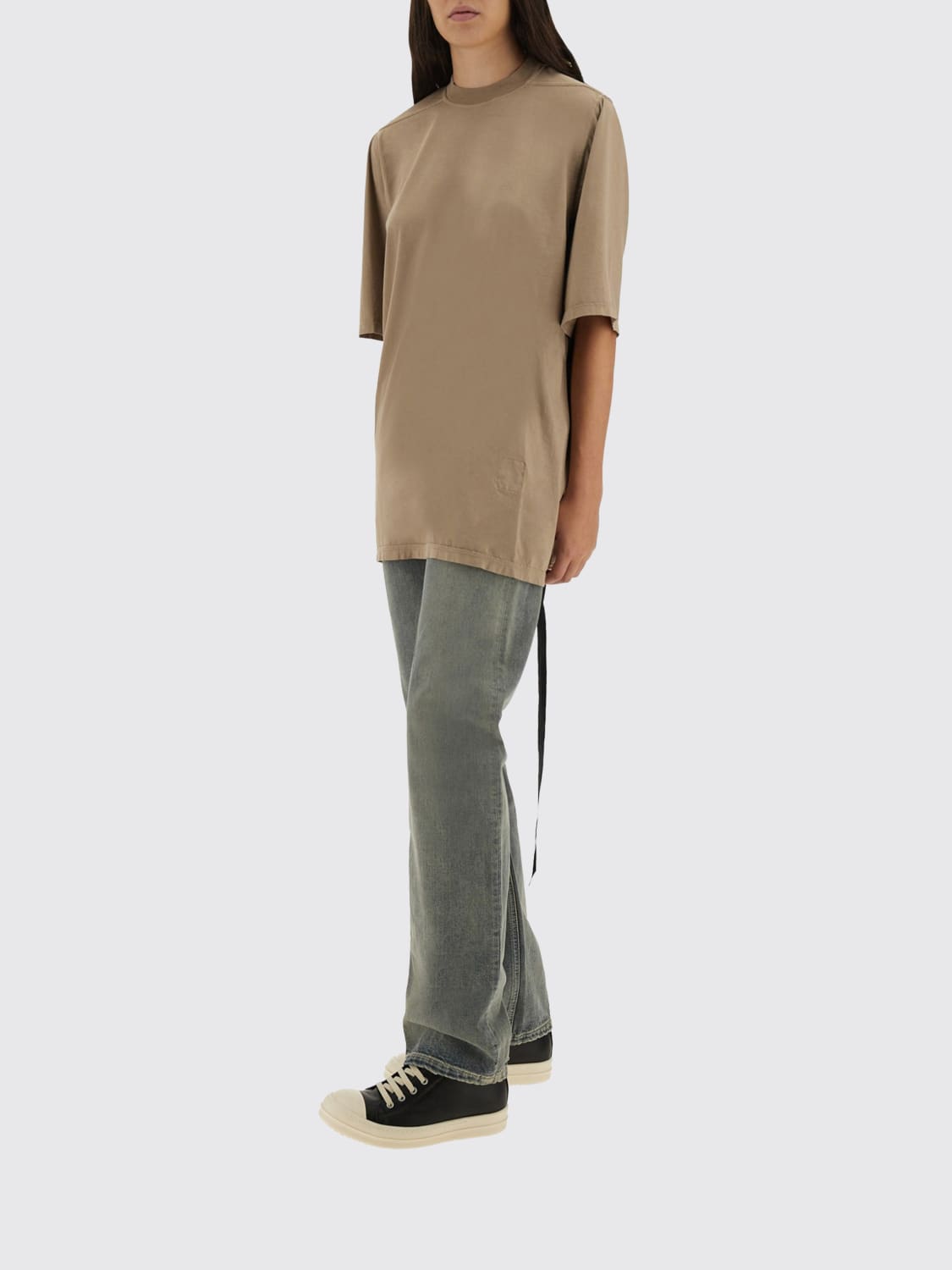 RICK OWENS DRKSHDW T-SHIRT: T-shirt woman Rick Owens Drkshdw, Beige - Img 2