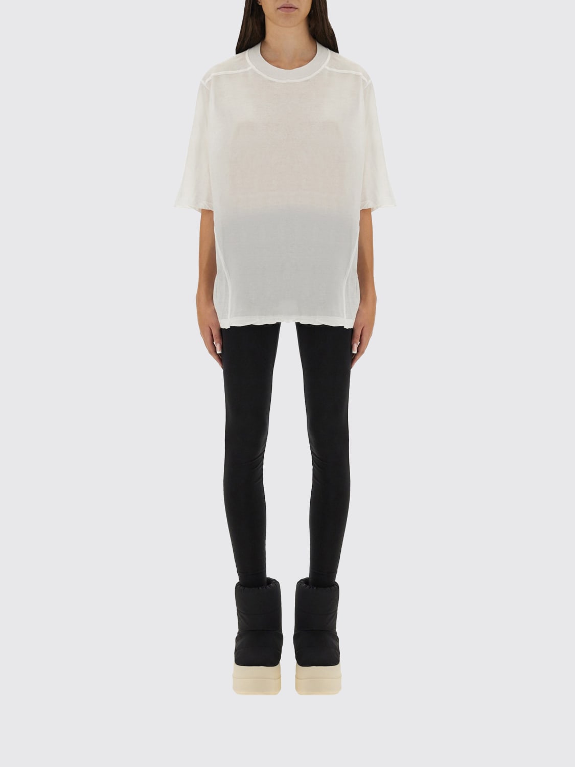 RICK OWENS DRKSHDW T-SHIRT: T-shirt damen Rick Owens Drkshdw, Weiß - Img 1