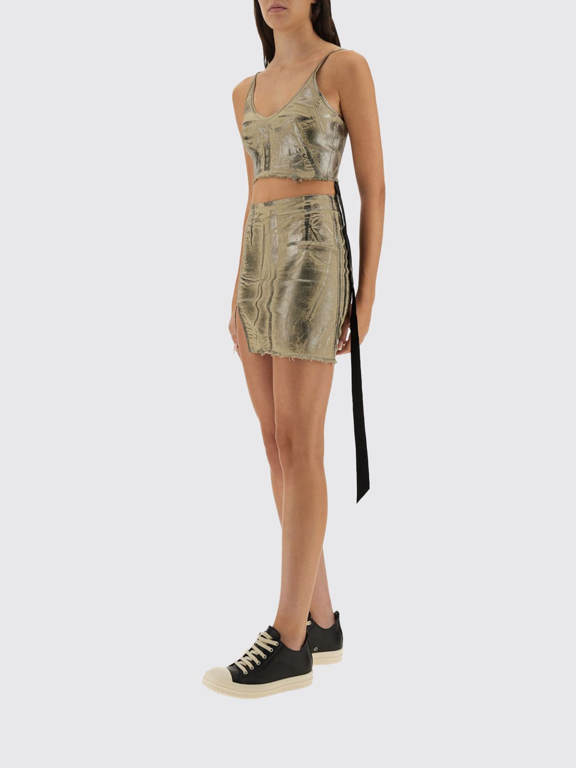 RICK OWENS DRKSHDW TOP: Top woman Rick Owens Drkshdw, Beige - Img 2