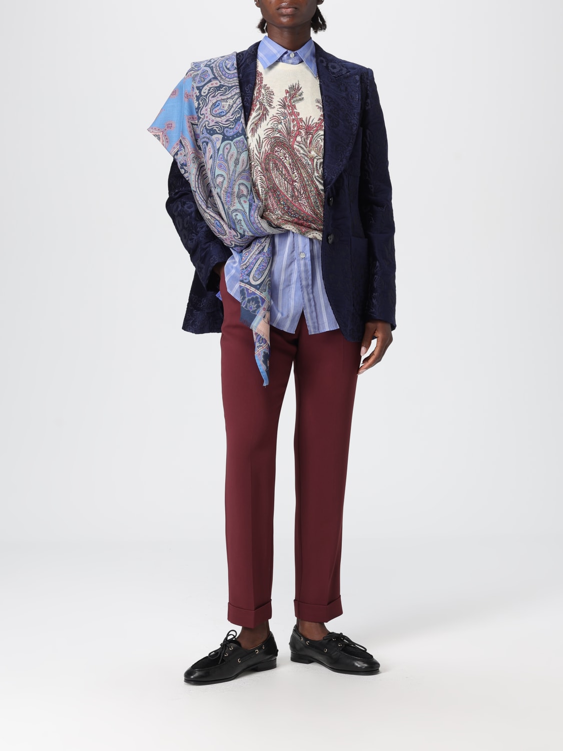 ETRO 셔츠: 셔츠 여성 Etro, 스카이 블루 - Img 2