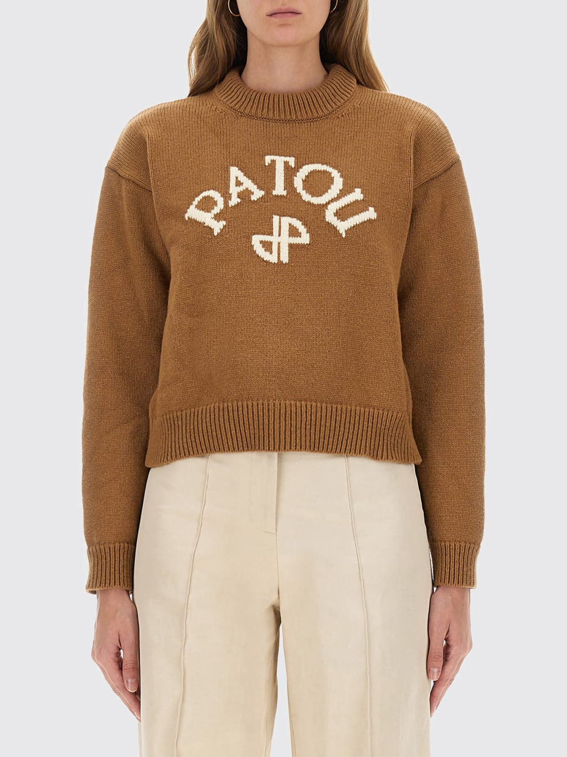 PATOU PULLOVER: Sweatshirt damen Patou, Braun - Img 1