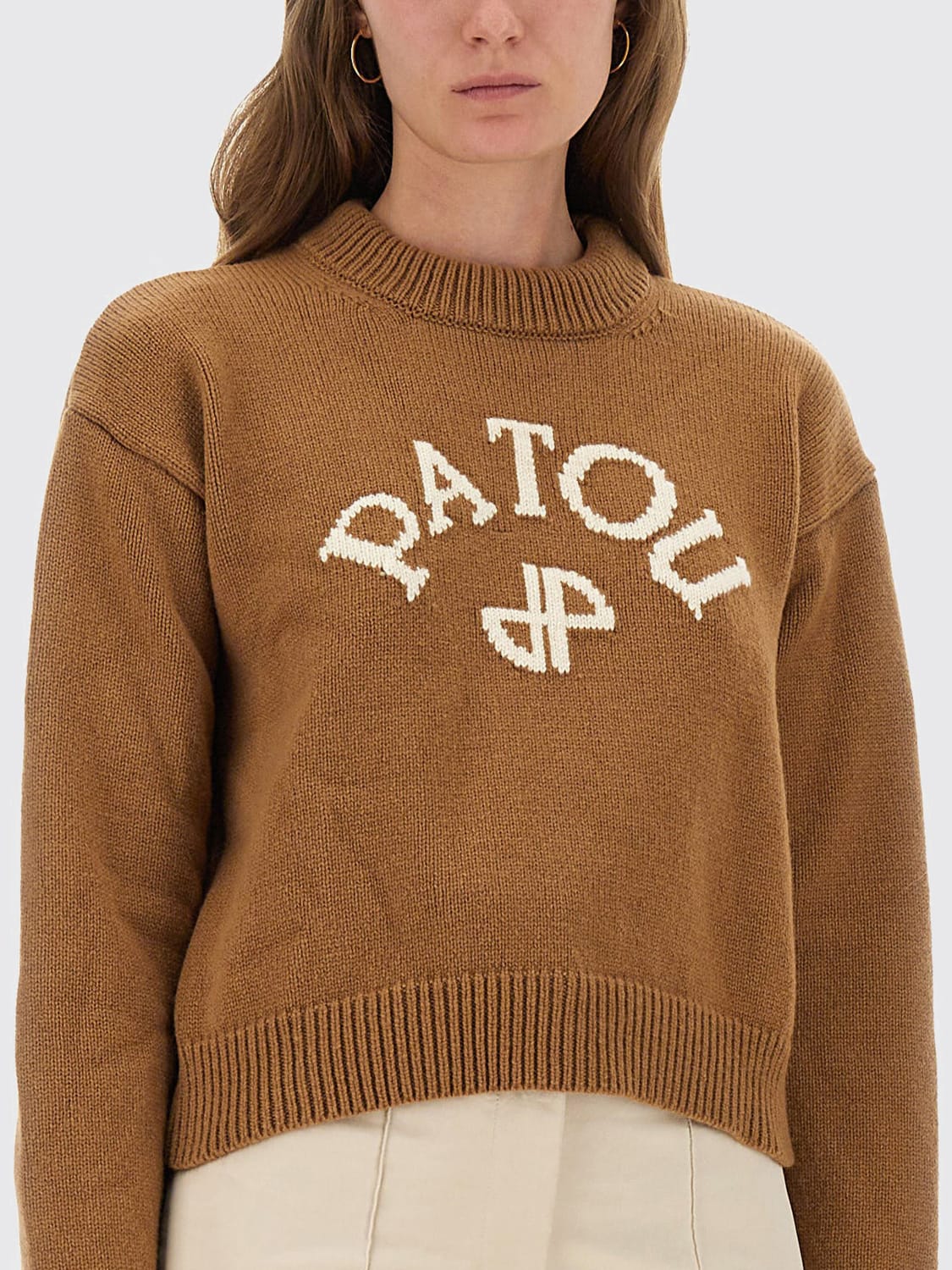 PATOU PULLOVER: Sweatshirt damen Patou, Braun - Img 4