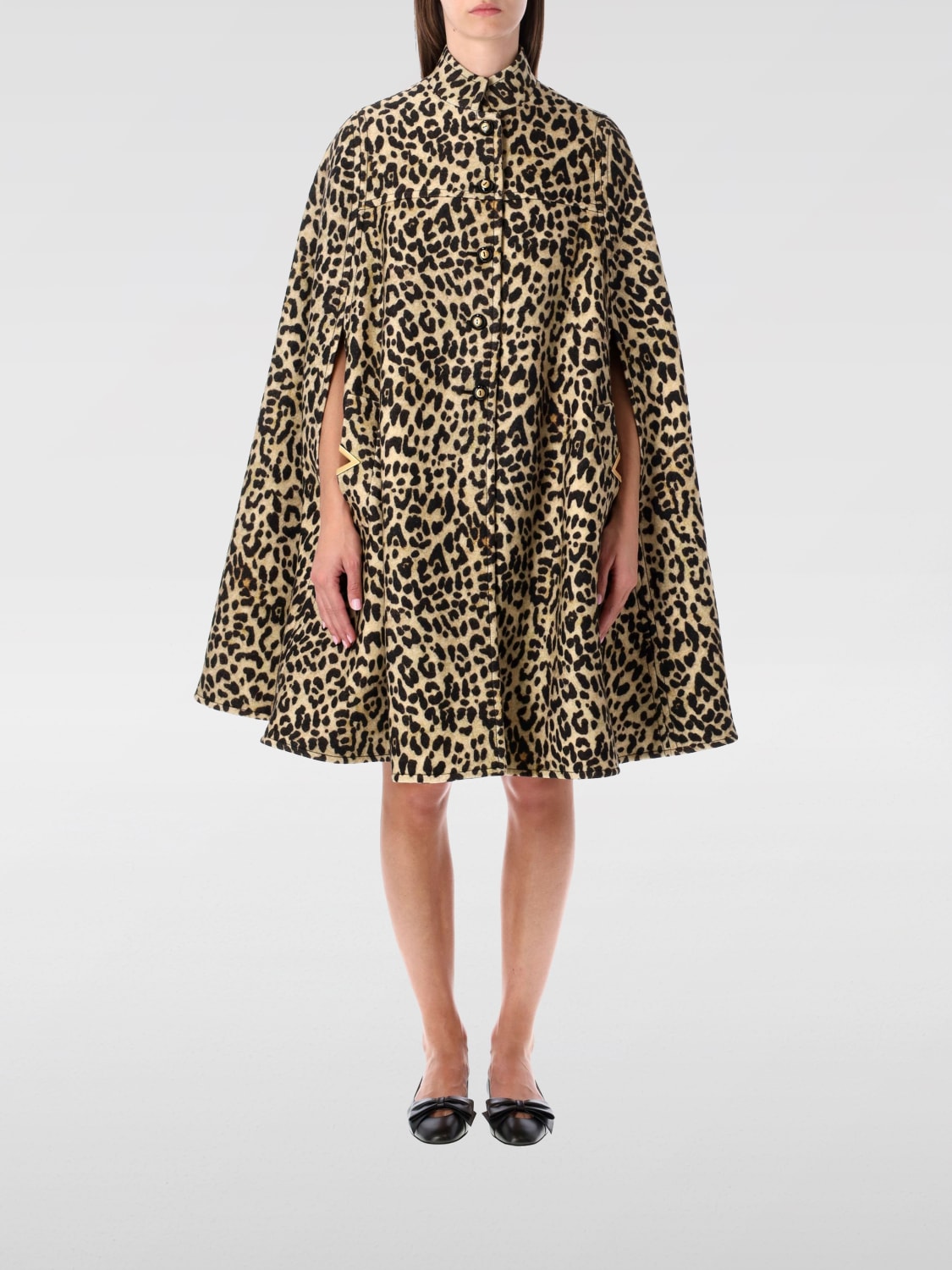 VALENTINO COAT: Cape woman Valentino, Brown - Img 1