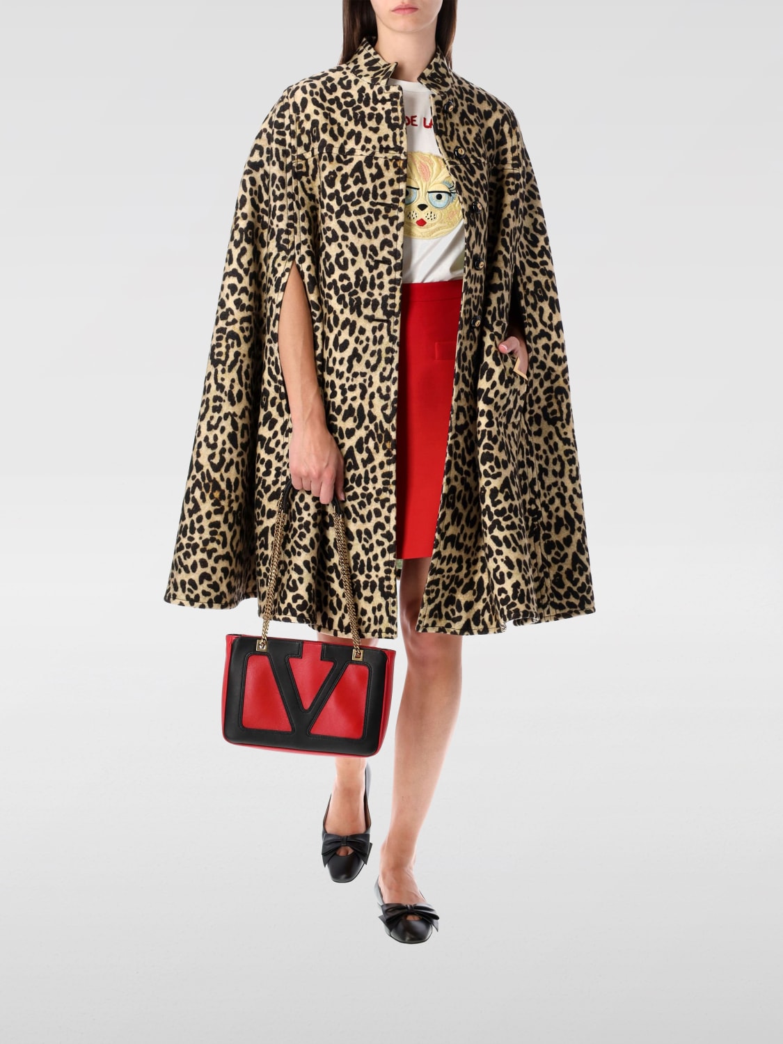 VALENTINO COAT: Cape woman Valentino, Brown - Img 2