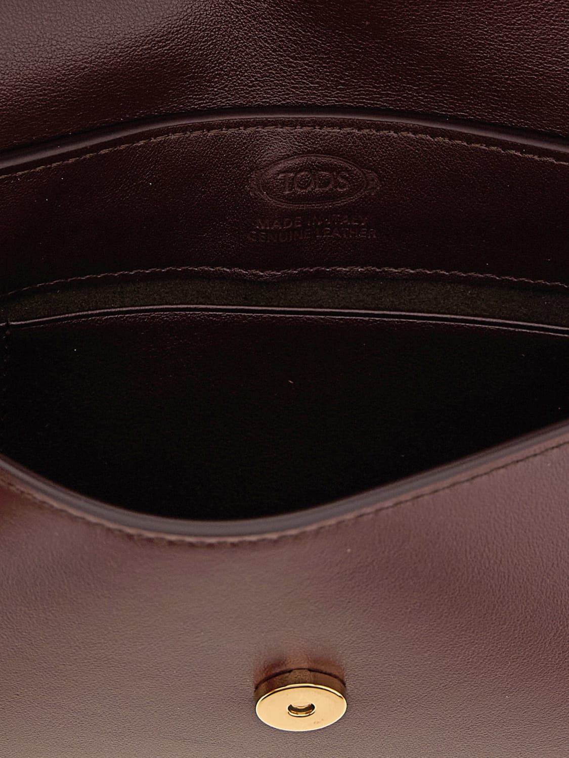 TOD'S BORSA MINI: Borse a tracolla in pelle di vitello Tod's, Marrone - Img 4