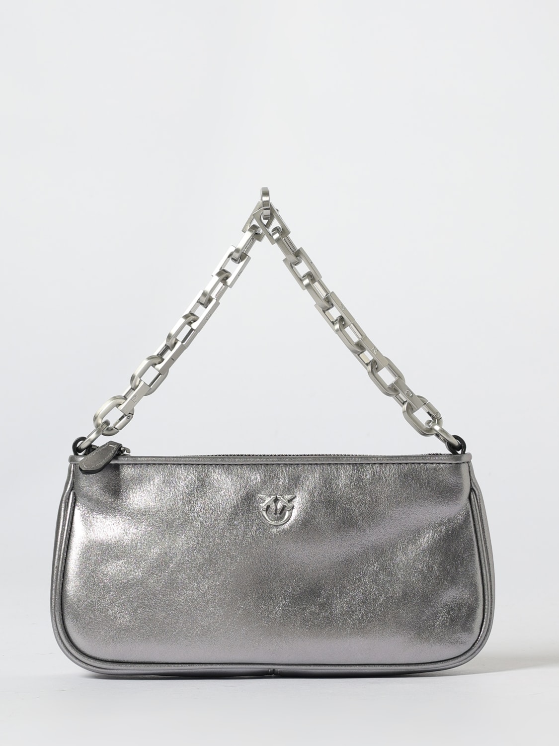 PINKO MINI BAG: Shoulder bag woman Pinko, Silver - Img 1