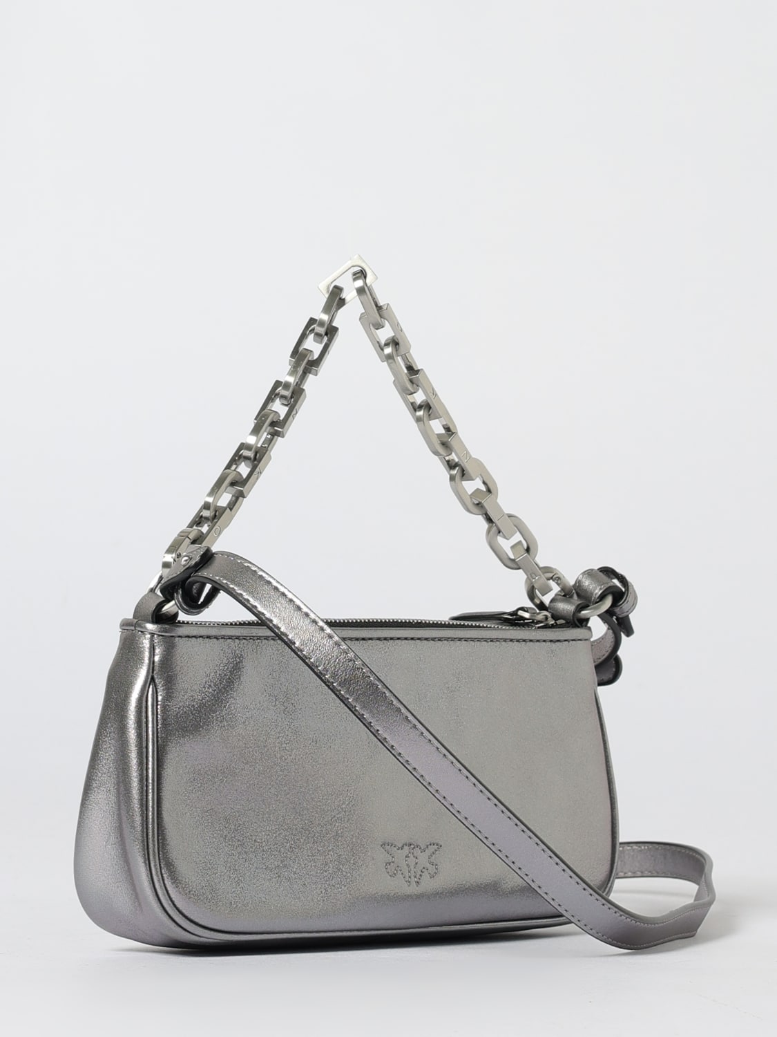 PINKO MINI BAG: Shoulder bag woman Pinko, Silver - Img 2
