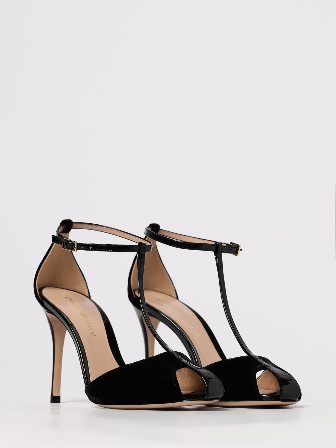 EMPORIO ARMANI: Shoes woman - Black | Emporio Armani heeled sandal