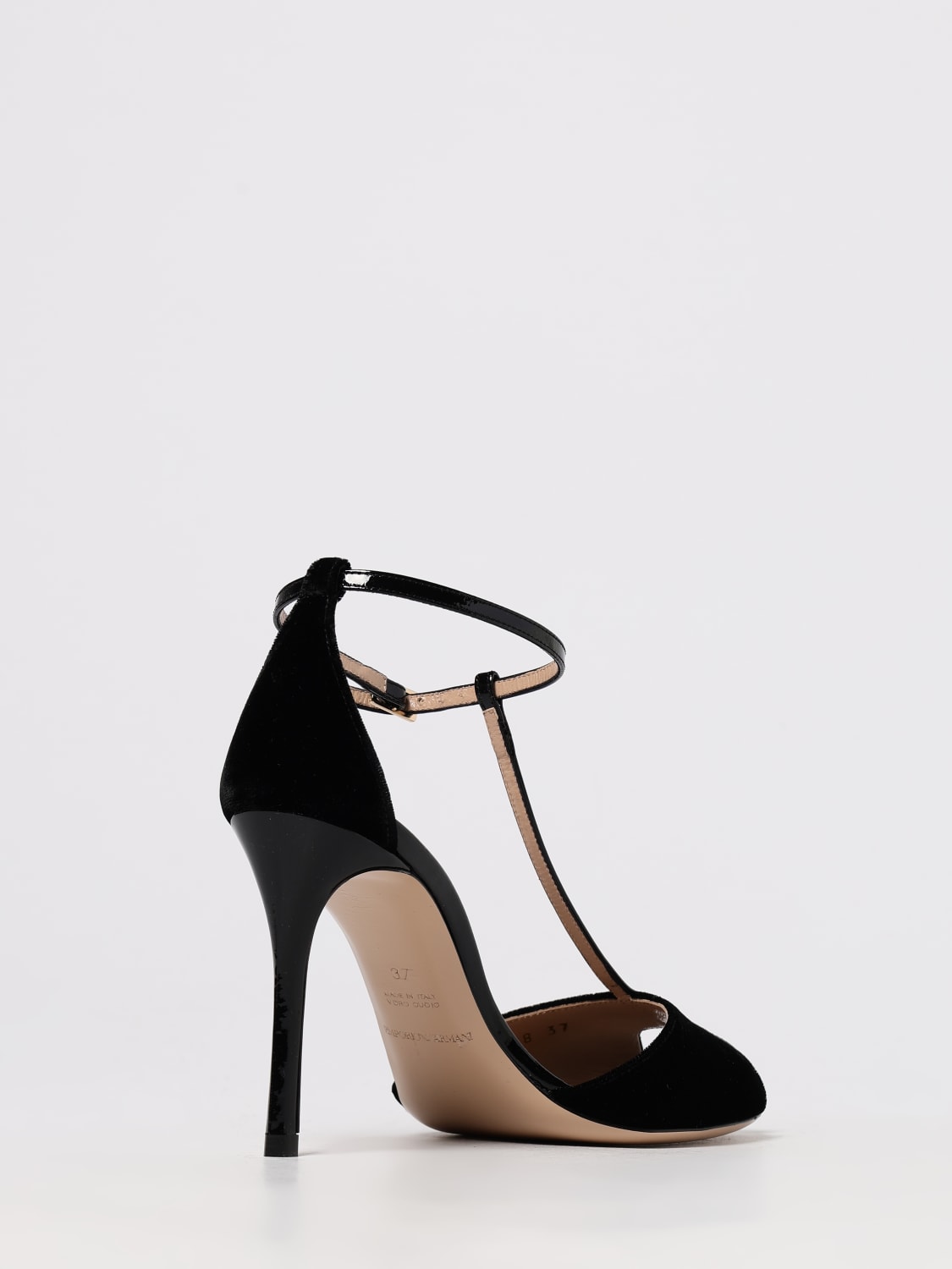 EMPORIO ARMANI: Shoes woman - Black | Emporio Armani heeled sandal