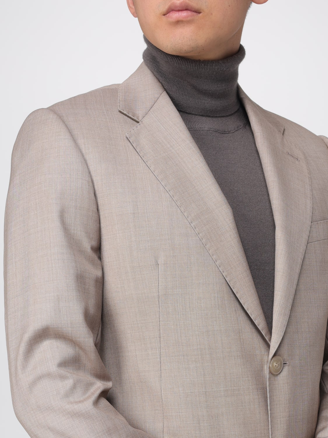 EMPORIO ARMANI 西服套装: 运动服 男士 Emporio Armani, 棕色 - Img 5