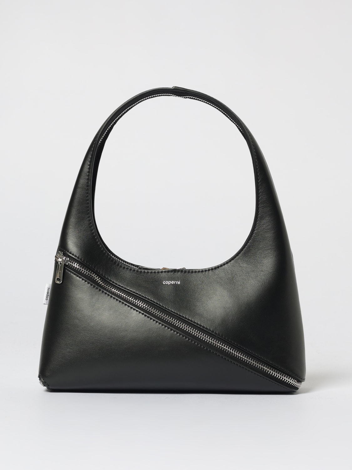 COPERNI BORSA A SPALLA: Borsa Coperni in pelle , Nero - Img 1