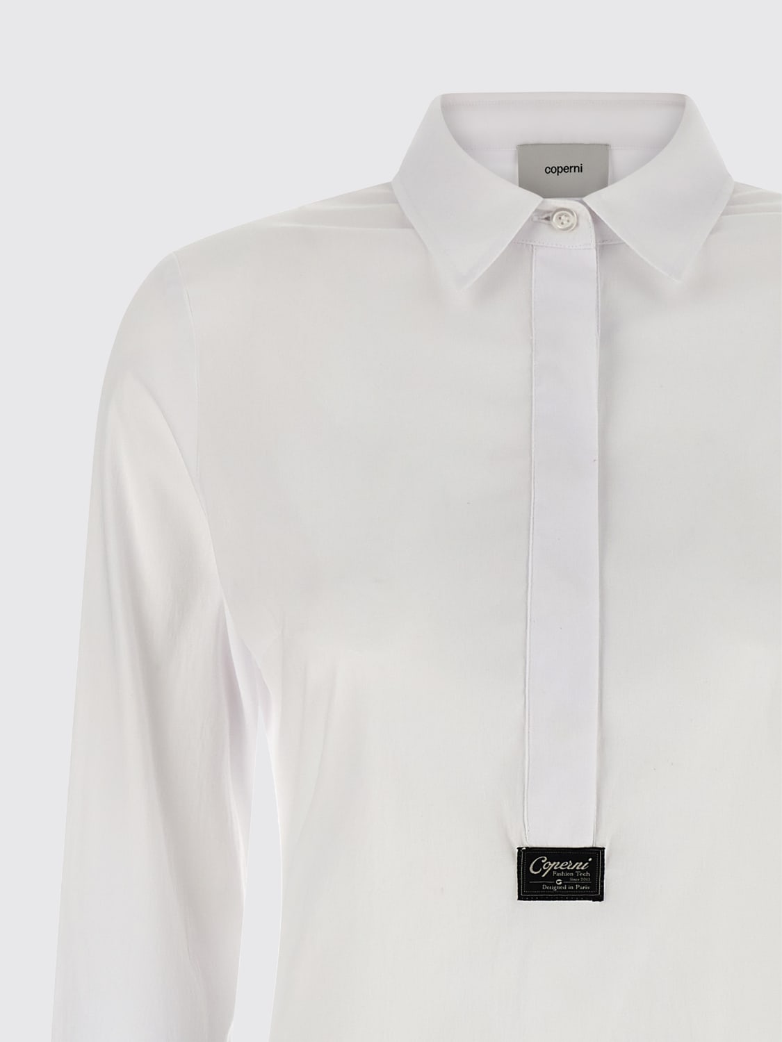 COPERNI CAMICIA: Camicia in misto cotone Coperni, Bianco - Img 3