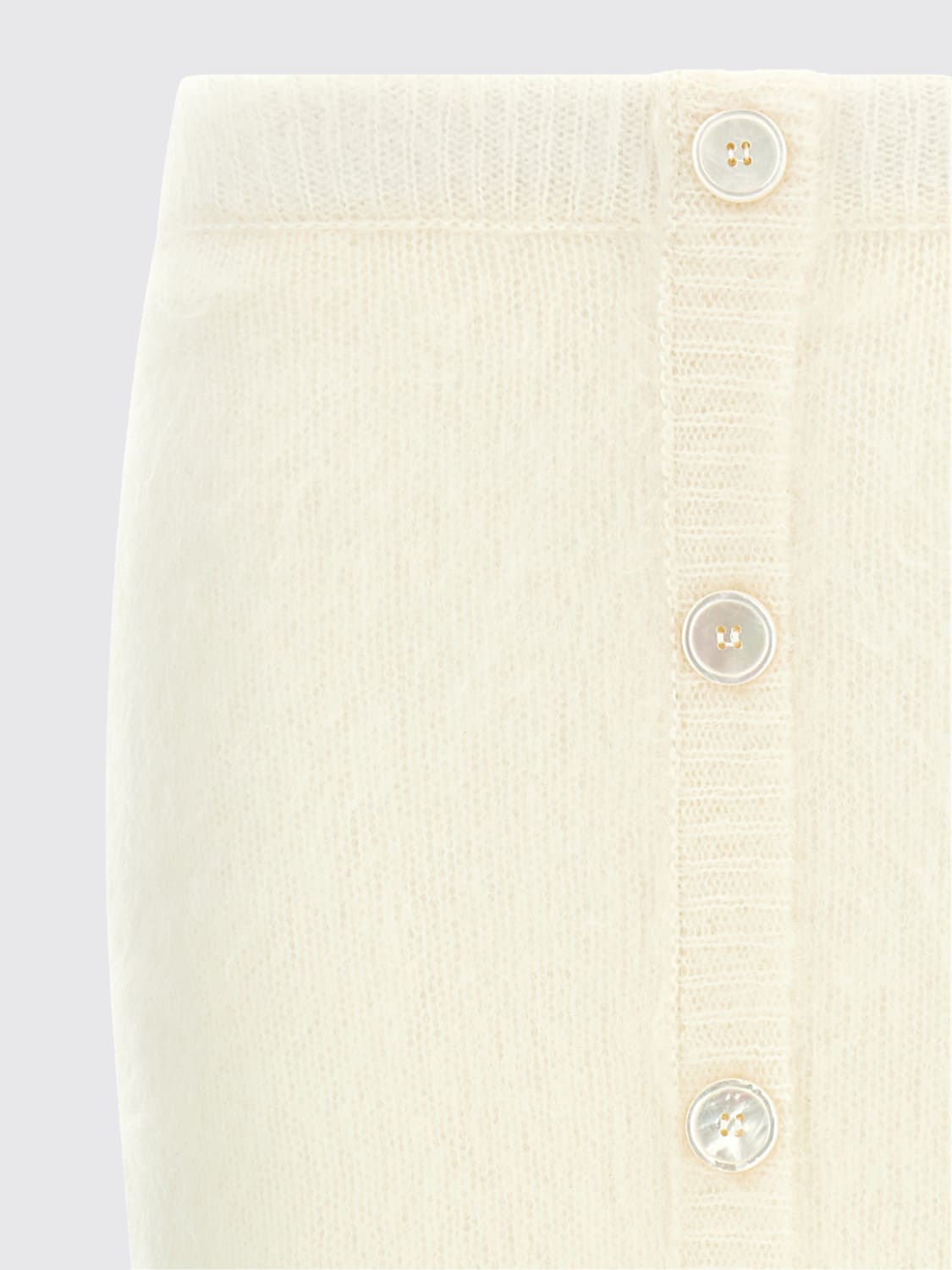 ALESSANDRA RICH GONNA: Gonna di lana Alessandra Rich, Bianco - Img 3