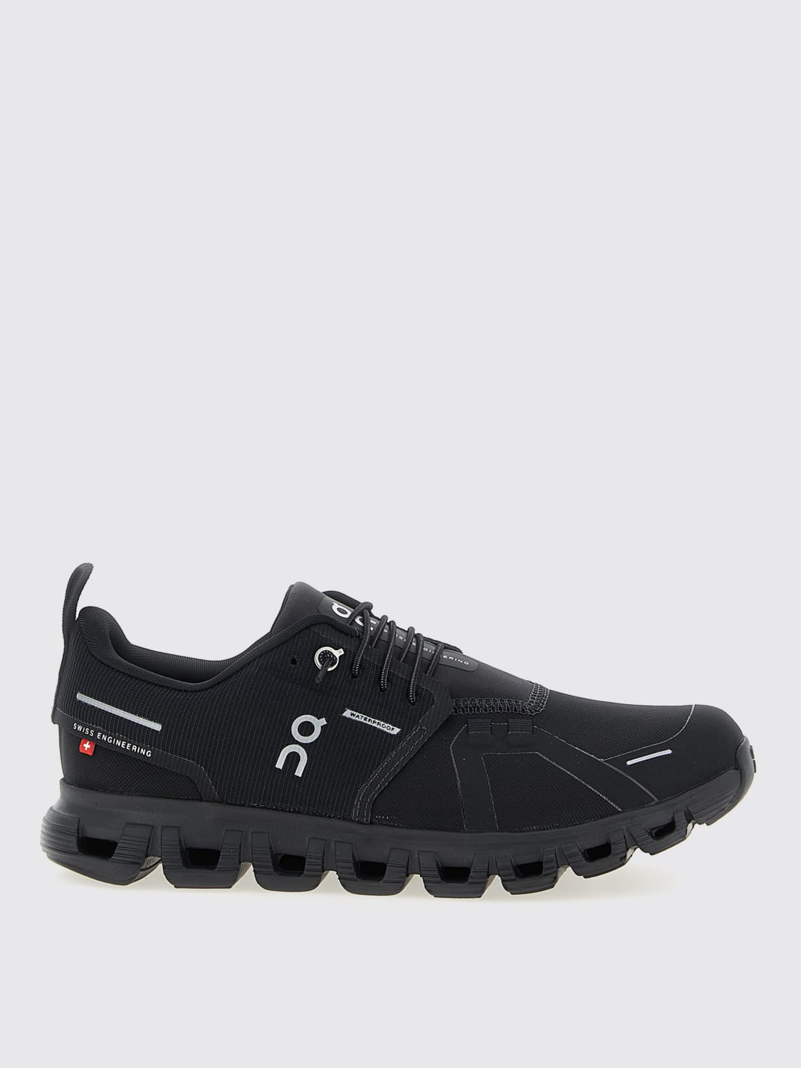 ON RUNNING SNEAKERS: Sneakers Cloud 6 On in mesh riciclato, Nero - Img 1