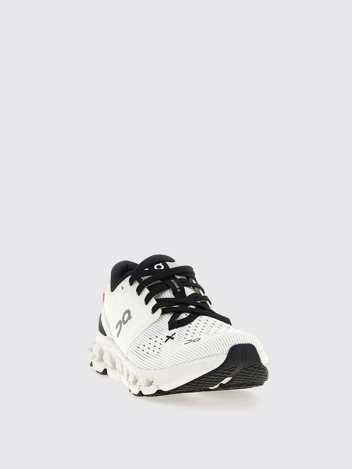 ON RUNNING SNEAKERS: Sneakers Cloud X 4 On in mesh riciclato, Bianco - Img 2