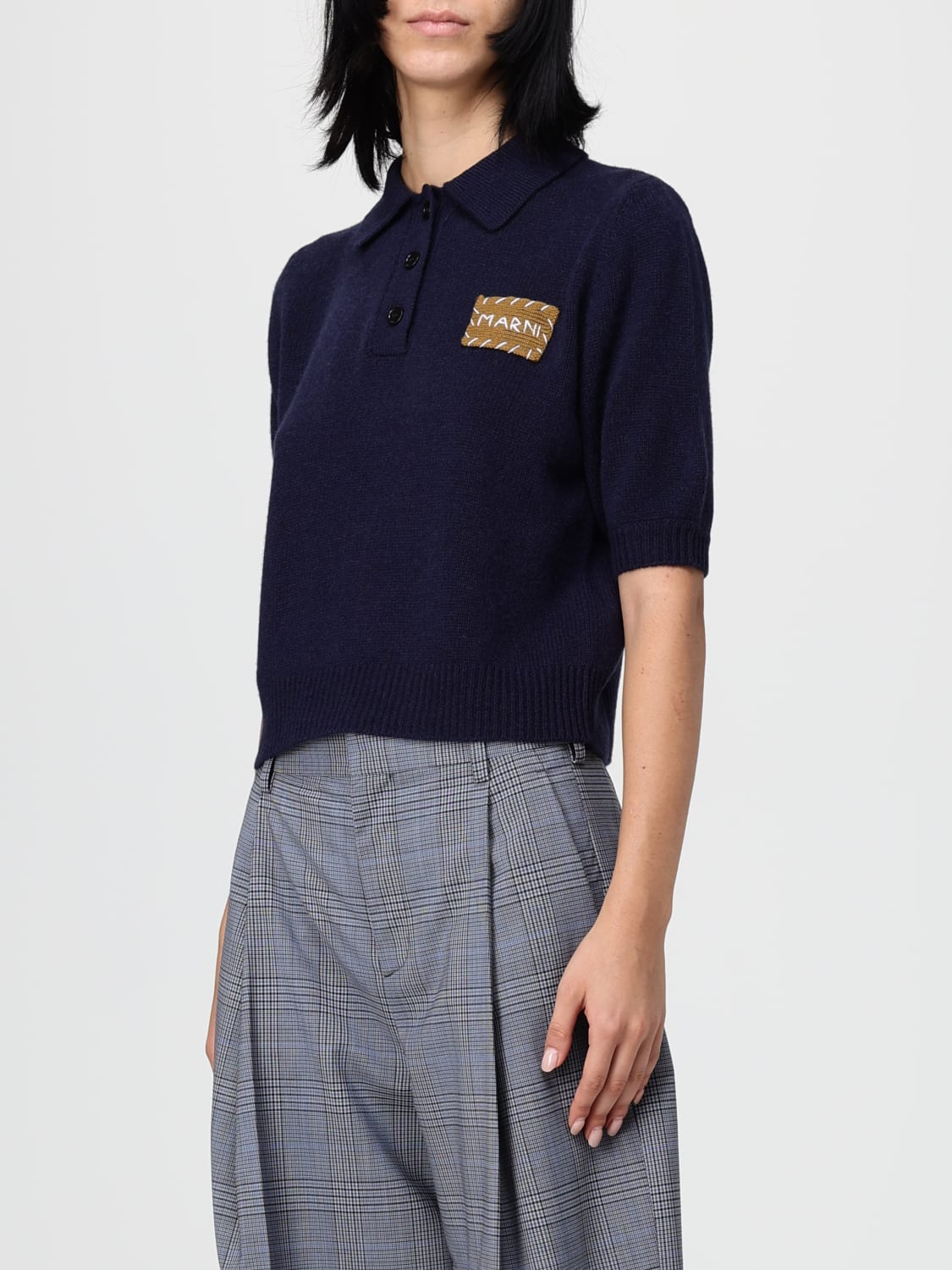 MARNI POLO: Polo mujer Marni, Azul Oscuro - Img 4