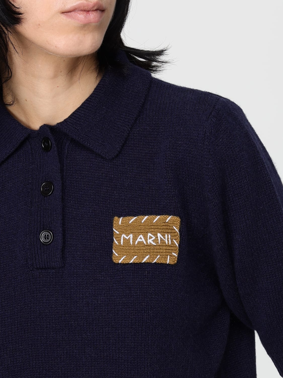 MARNI POLO: Polo mujer Marni, Azul Oscuro - Img 5